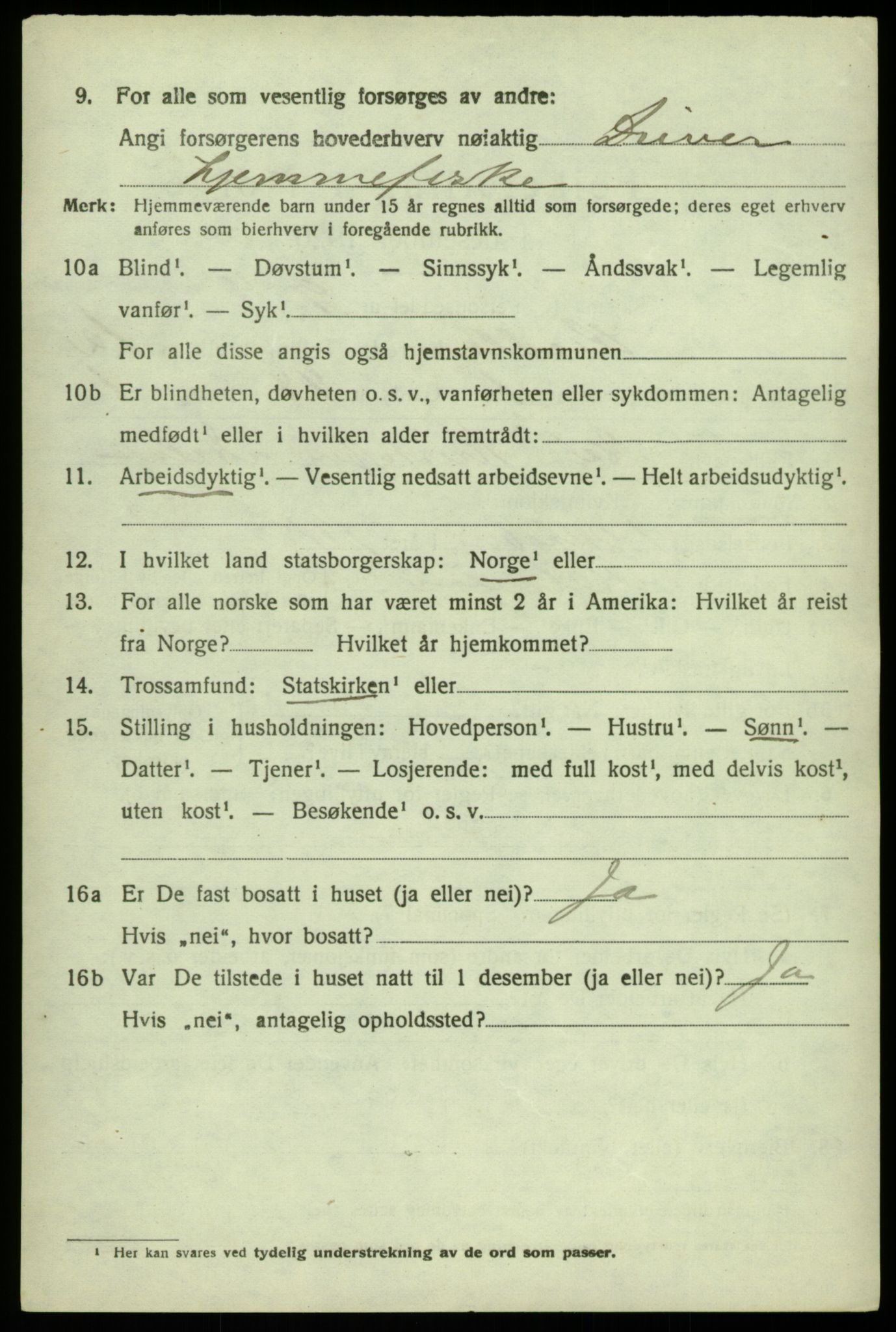 SAB, 1920 census for Herdla, 1920, p. 8342