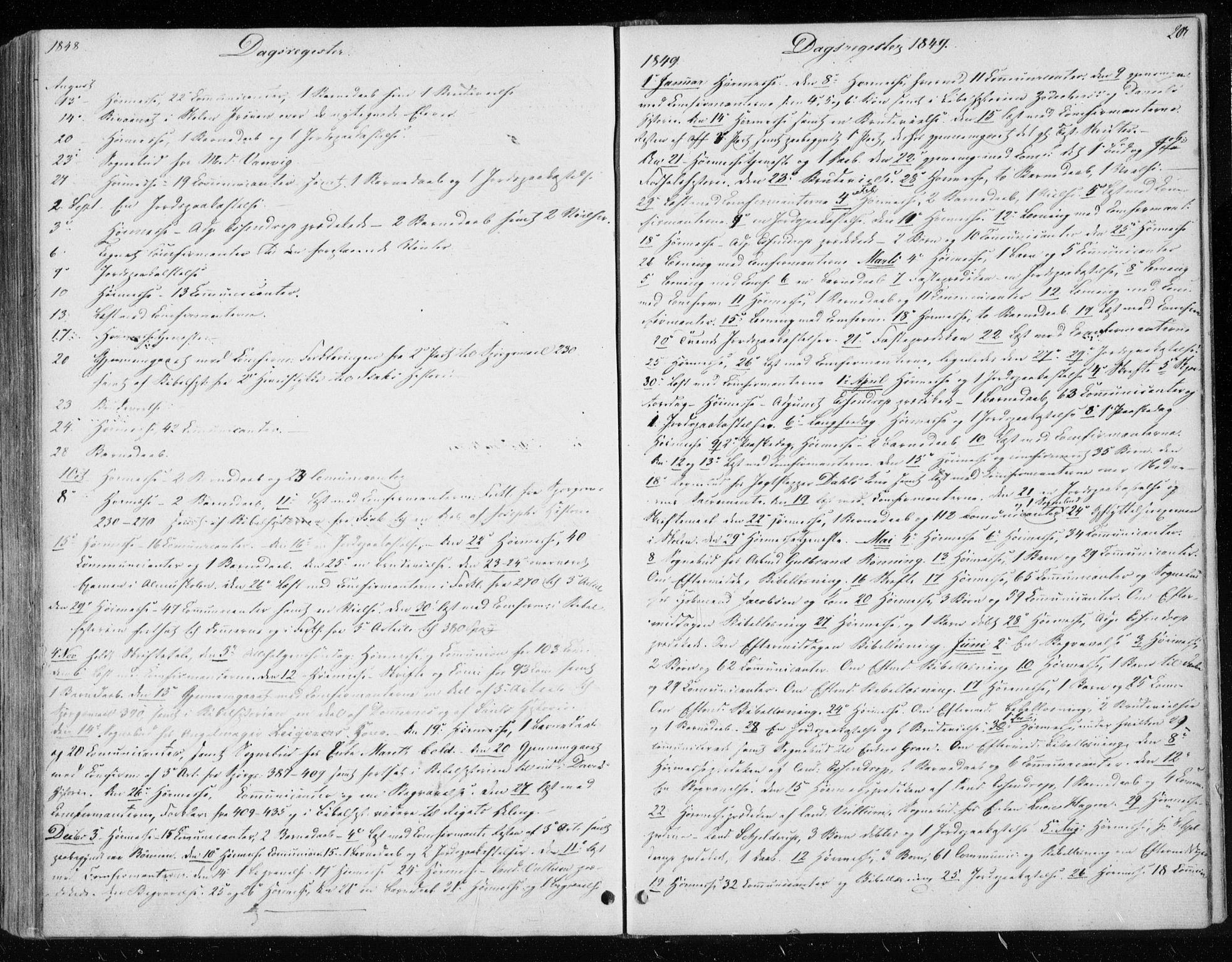 Ministerialprotokoller, klokkerbøker og fødselsregistre - Sør-Trøndelag, SAT/A-1456/604/L0183: Parish register (official) no. 604A04, 1841-1850, p. 203