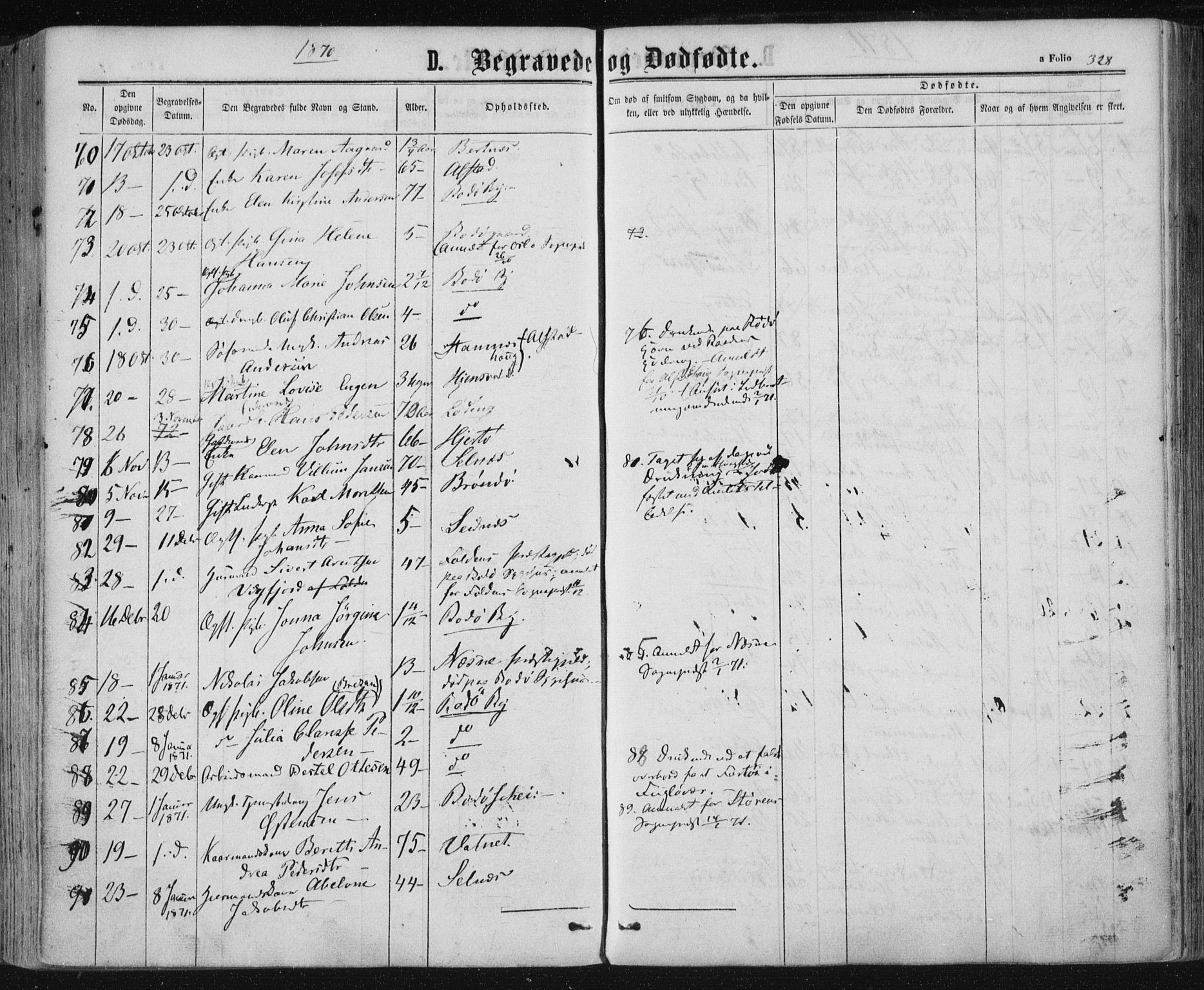 Ministerialprotokoller, klokkerbøker og fødselsregistre - Nordland, SAT/A-1459/801/L0008: Parish register (official) no. 801A08, 1864-1875, p. 328