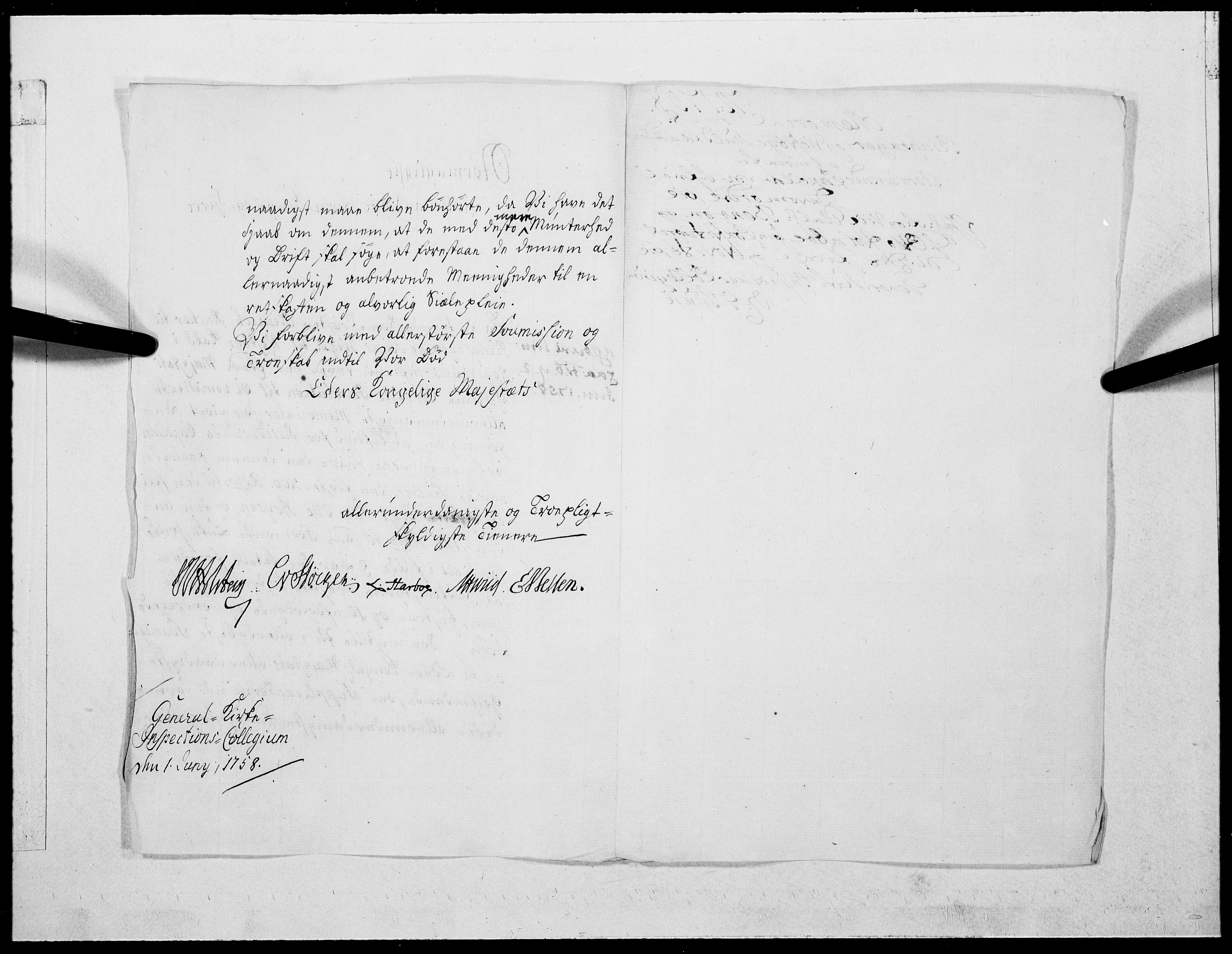 Danske Kanselli 1572-1799, AV/RA-EA-3023/F/Fc/Fcc/Fcca/L0175: Norske innlegg 1572-1799, 1758, p. 293