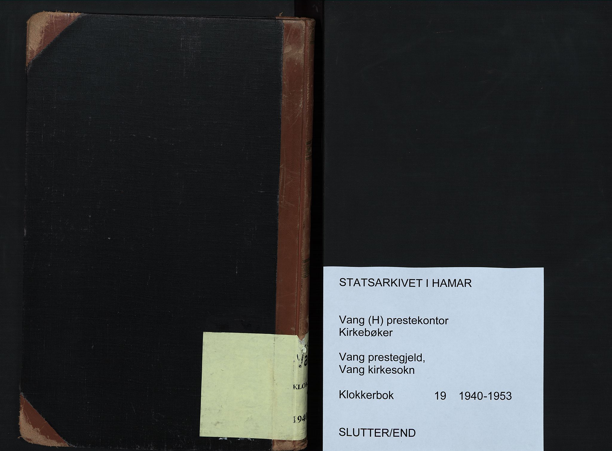 Vang prestekontor, Hedmark, AV/SAH-PREST-008/H/Ha/Hab/L0019: Parish register (copy) no. 19, 1940-1953