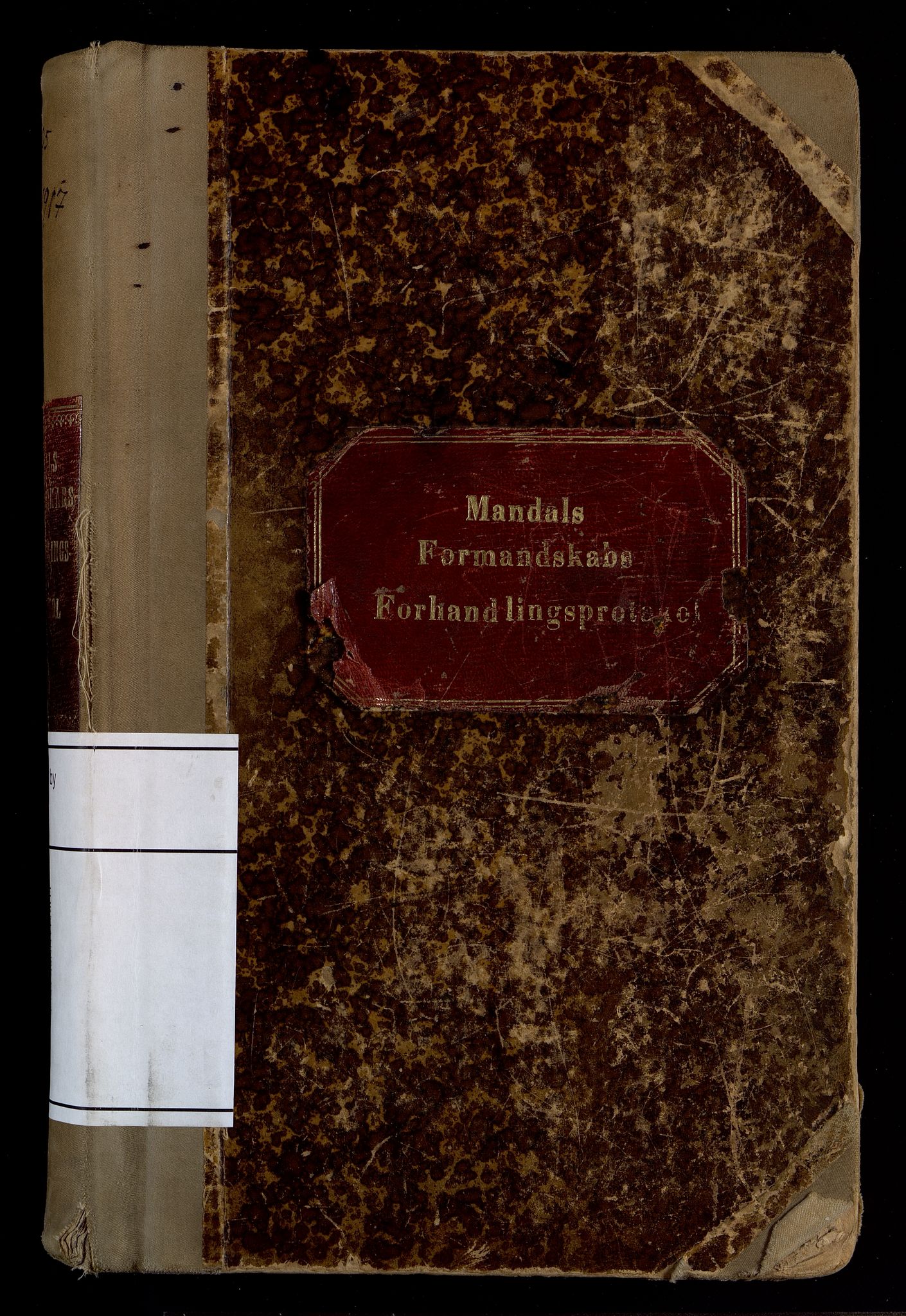 Mandal By - Formannskapet, IKAV/1002MG120/A/L0006: Møtebok (d), 1905-1917