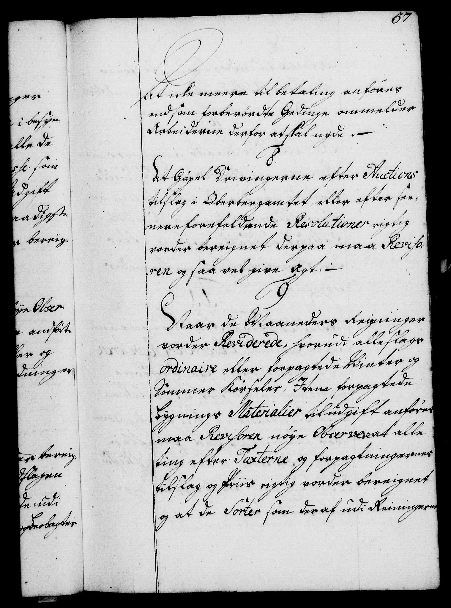 Rentekammeret, Kammerkanselliet, RA/EA-3111/G/Gg/Ggi/L0002: Norsk instruksjonsprotokoll med register (merket RK 53.35), 1729-1751, p. 57