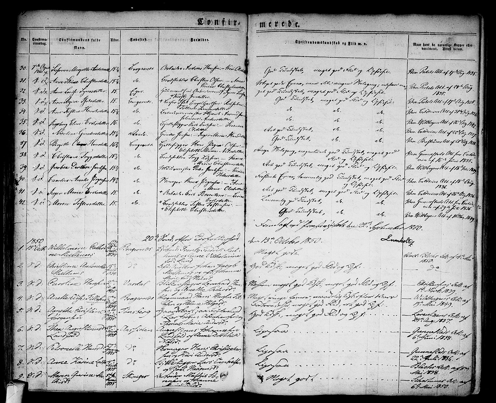 Bragernes kirkebøker, AV/SAKO-A-6/F/Fc/L0001: Parish register (official) no. III 1, 1830-1853, p. 97