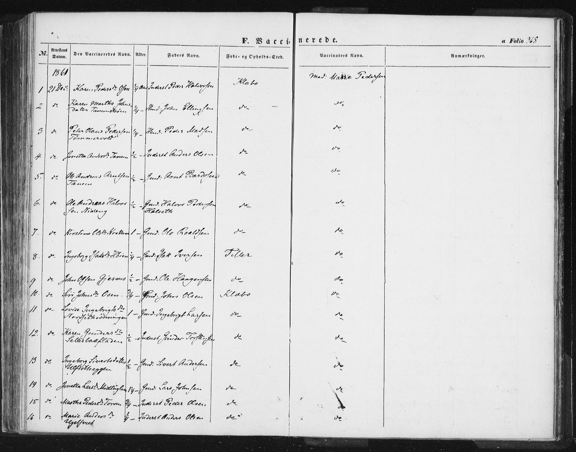 Ministerialprotokoller, klokkerbøker og fødselsregistre - Sør-Trøndelag, SAT/A-1456/618/L0441: Parish register (official) no. 618A05, 1843-1862, p. 368