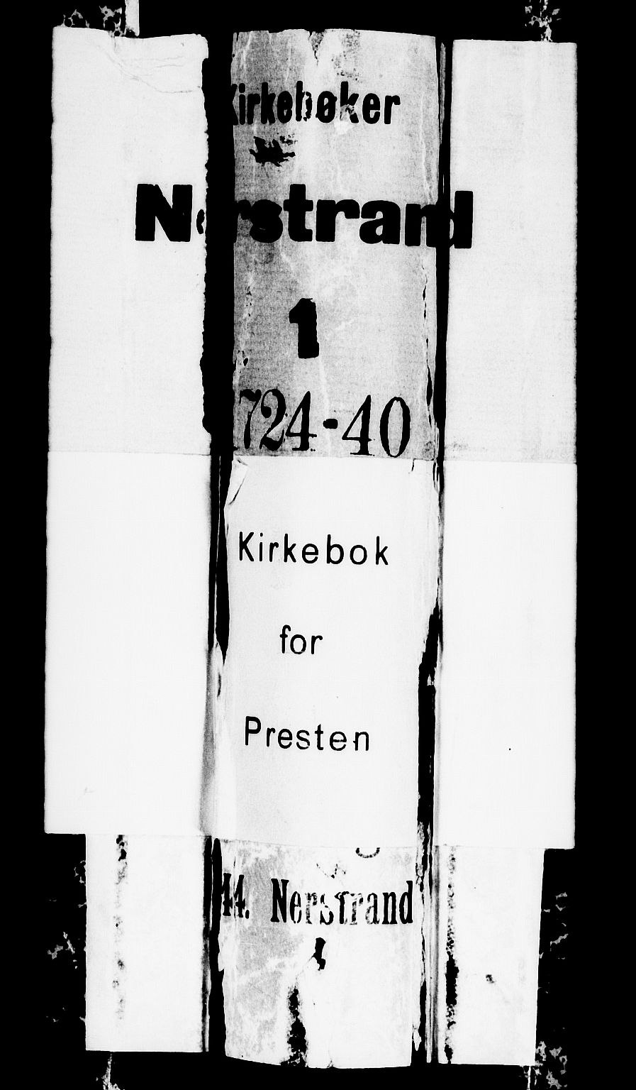 Nedstrand sokneprestkontor, SAST/A-101841/01/IV: Parish register (official) no. A 1 /2, 1724-1740