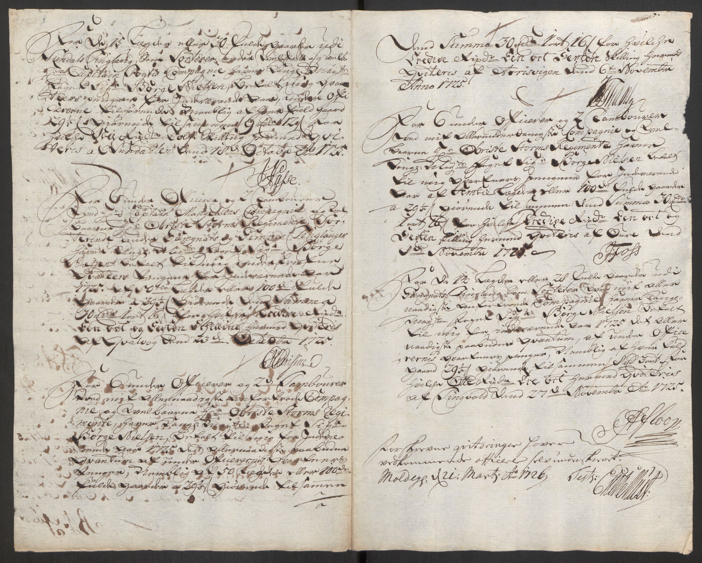 Rentekammeret inntil 1814, Reviderte regnskaper, Fogderegnskap, AV/RA-EA-4092/R56/L3758: Fogderegnskap Nordmøre, 1725, p. 289