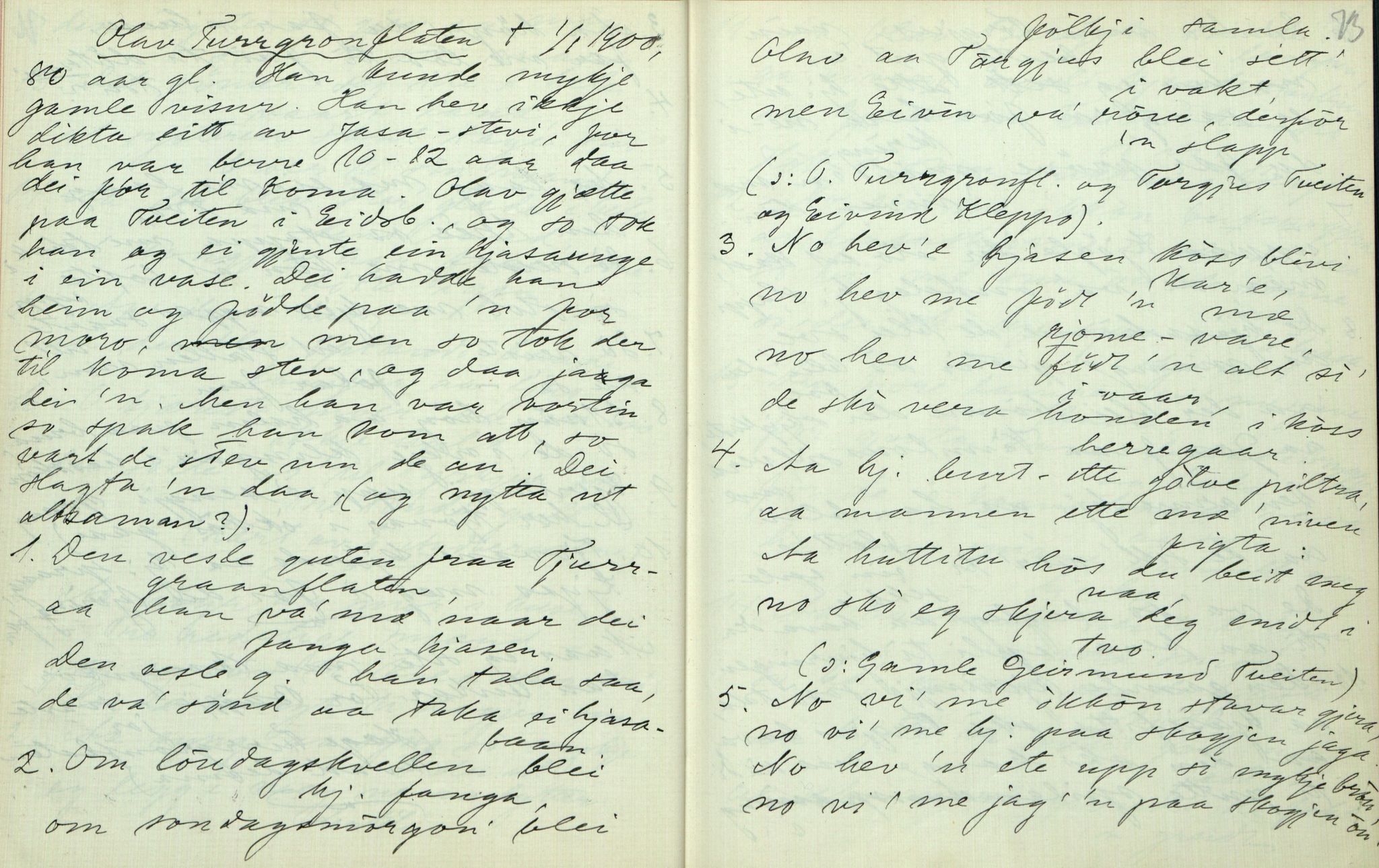 Rikard Berge, TEMU/TGM-A-1003/F/L0006/0022: 201-250 / 222 Frå Lårdal. Ymse oppskrifter nedskrivne av Rikard Berge, 1911, p. 72-73