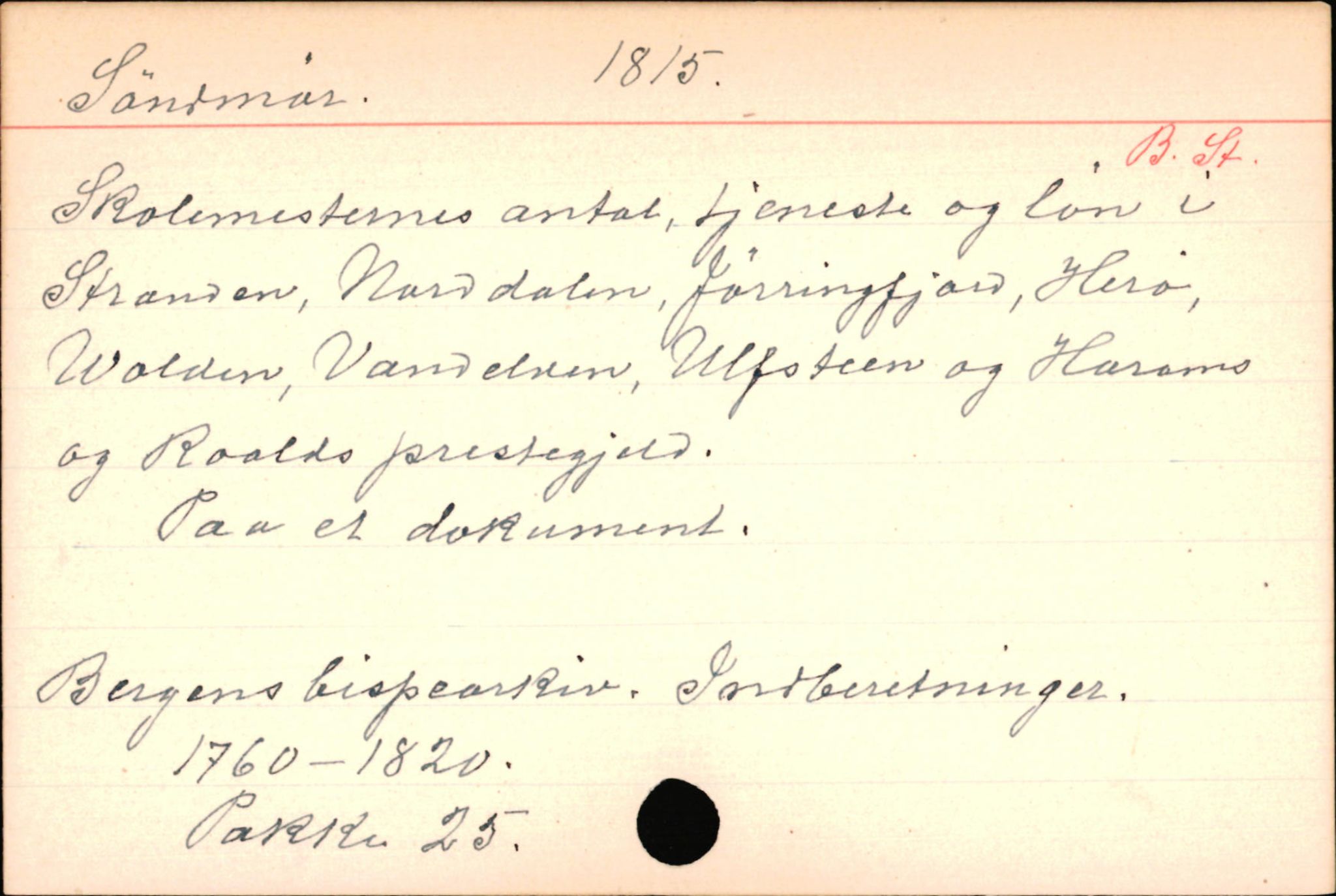 Haugen, Johannes - lærer, AV/SAB-SAB/PA-0036/01/L0001: Om klokkere og lærere, 1521-1904, p. 10257