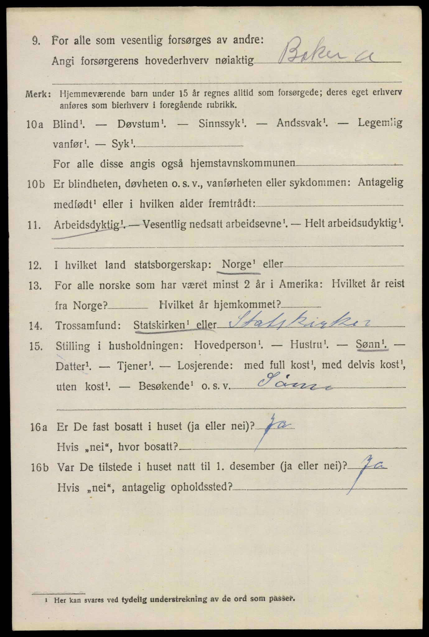 SAO, 1920 census for Glemmen, 1920, p. 15004