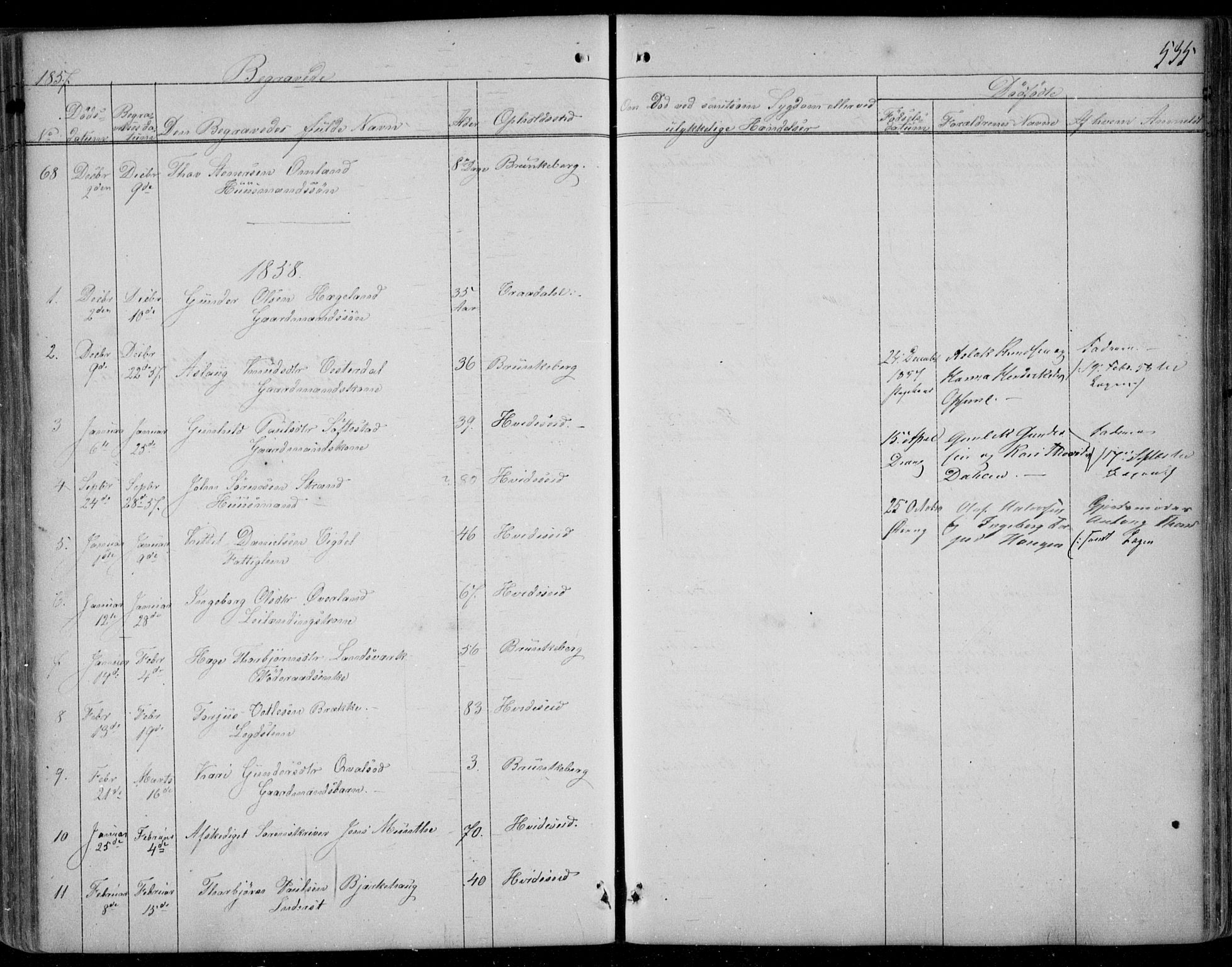 Kviteseid kirkebøker, SAKO/A-276/F/Fa/L0006: Parish register (official) no. I 6, 1836-1858, p. 535