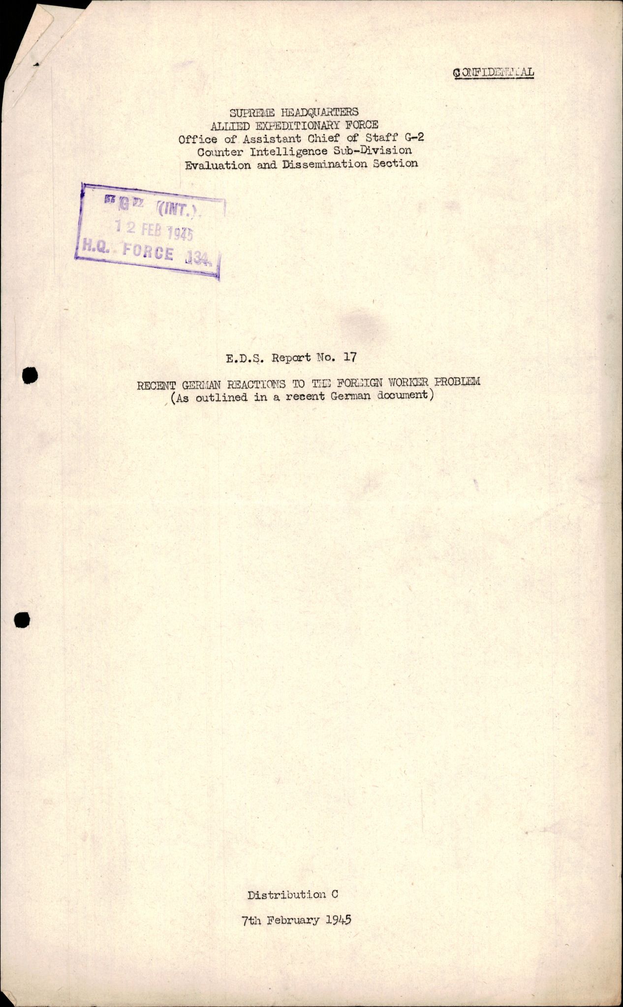 Forsvarets Overkommando. 2 kontor. Arkiv 11.4. Spredte tyske arkivsaker, AV/RA-RAFA-7031/D/Dar/Darc/L0016: FO.II, 1945, p. 324