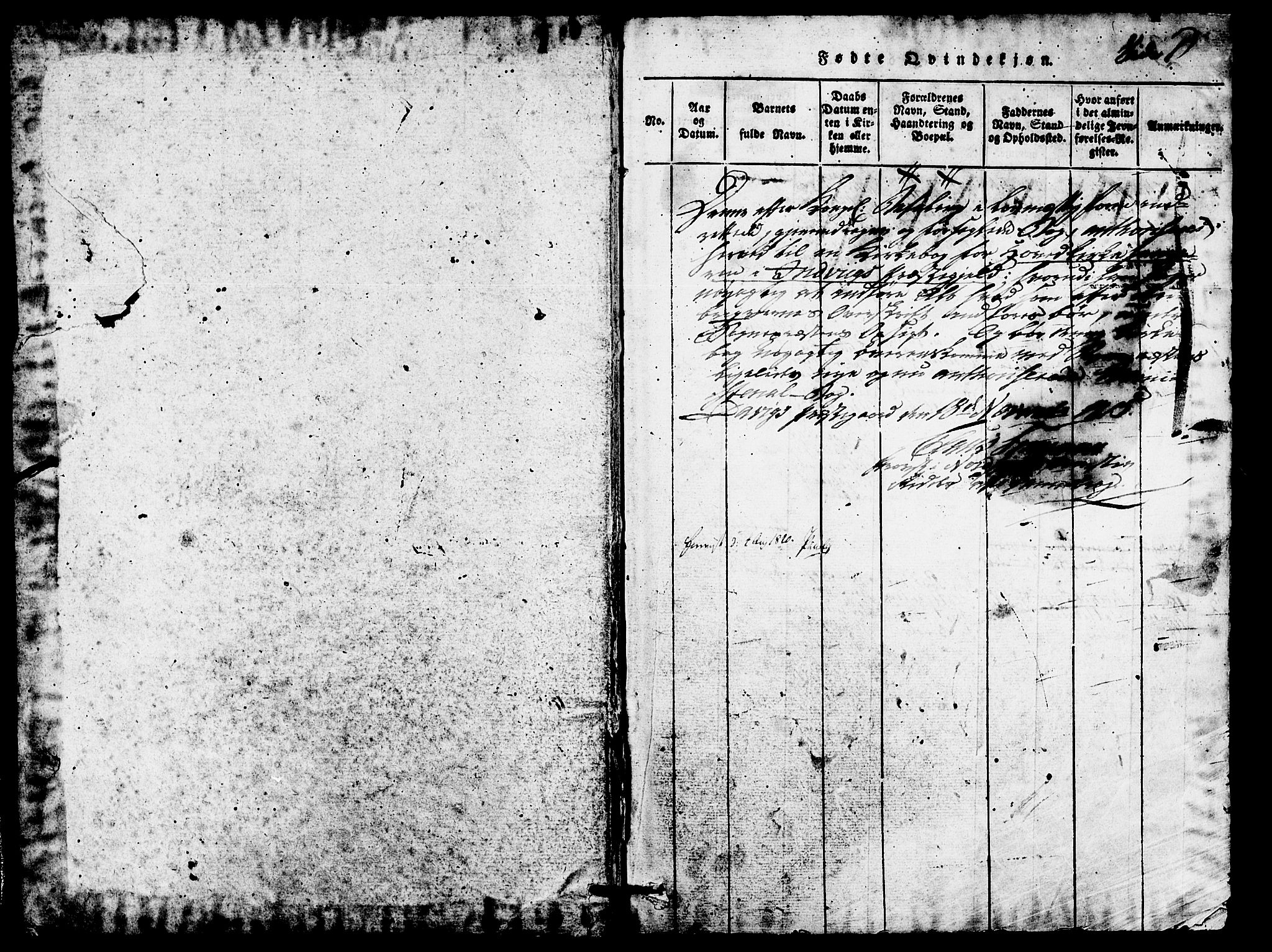 Innvik sokneprestembete, SAB/A-80501: Parish register (copy) no. A 1, 1816-1820, p. 0-1