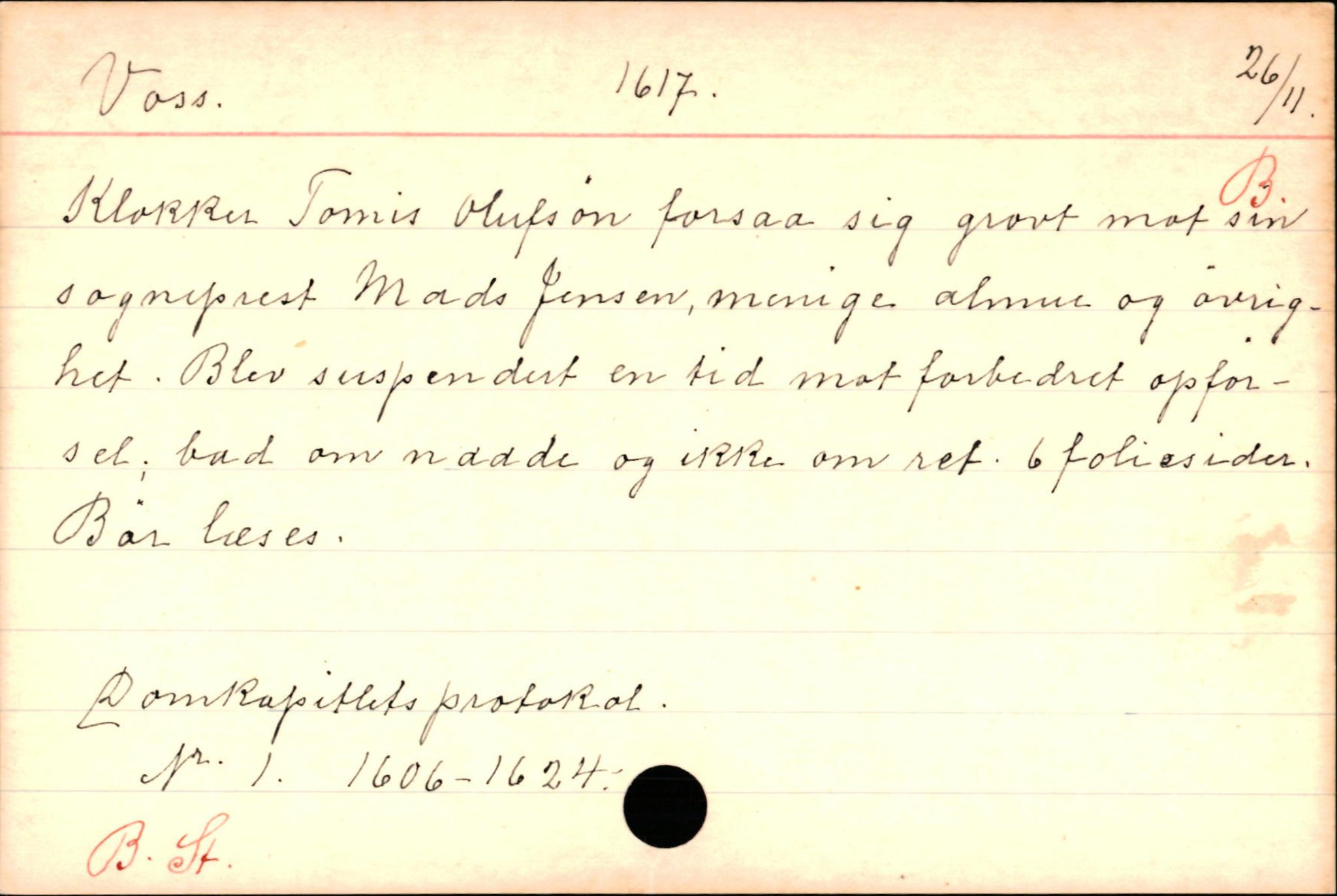 Haugen, Johannes - lærer, SAB/SAB/PA-0036/01/L0001: Om klokkere og lærere, 1521-1904, p. 5825