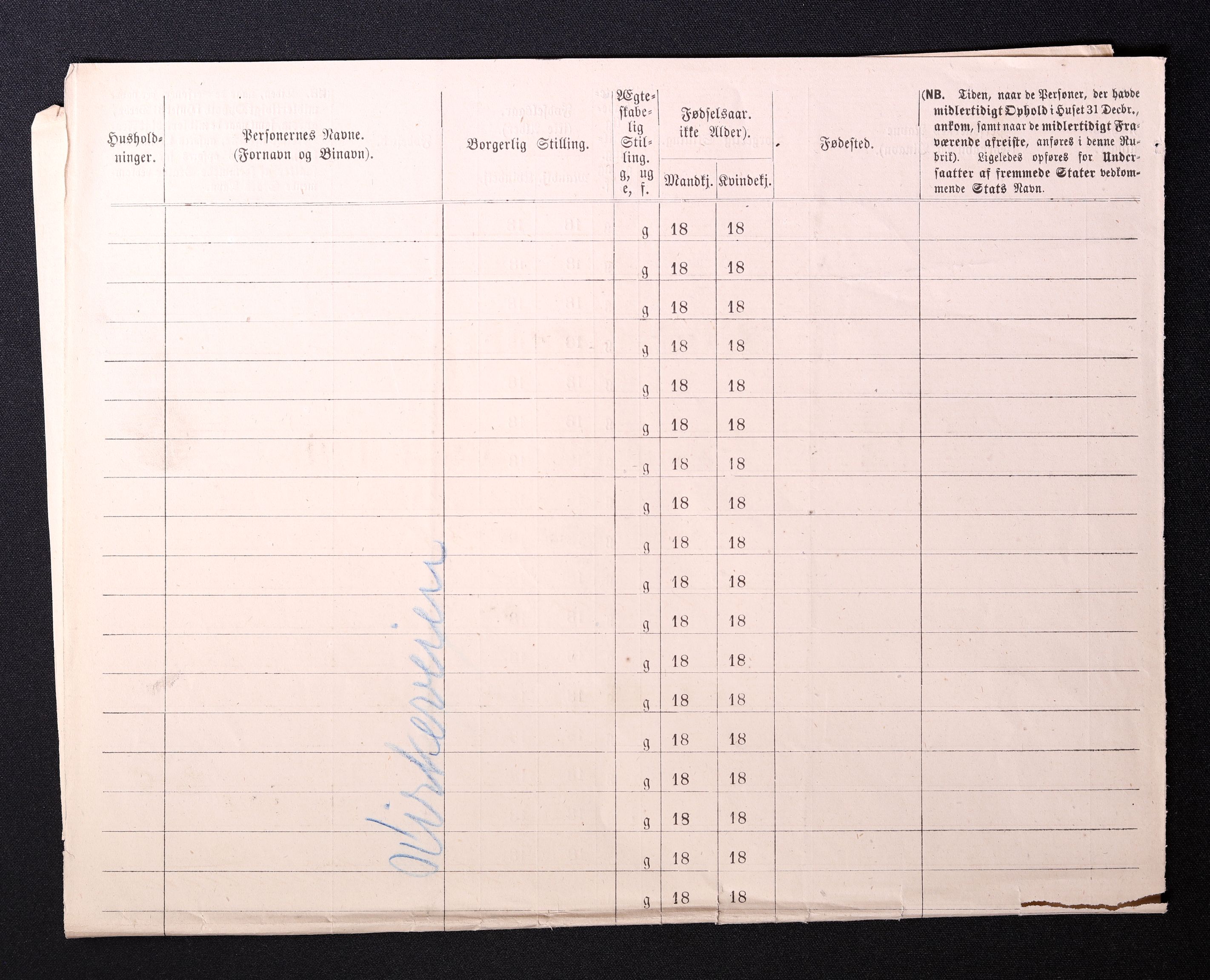 RA, 1870 census for 0301 Kristiania, 1870, p. 1523