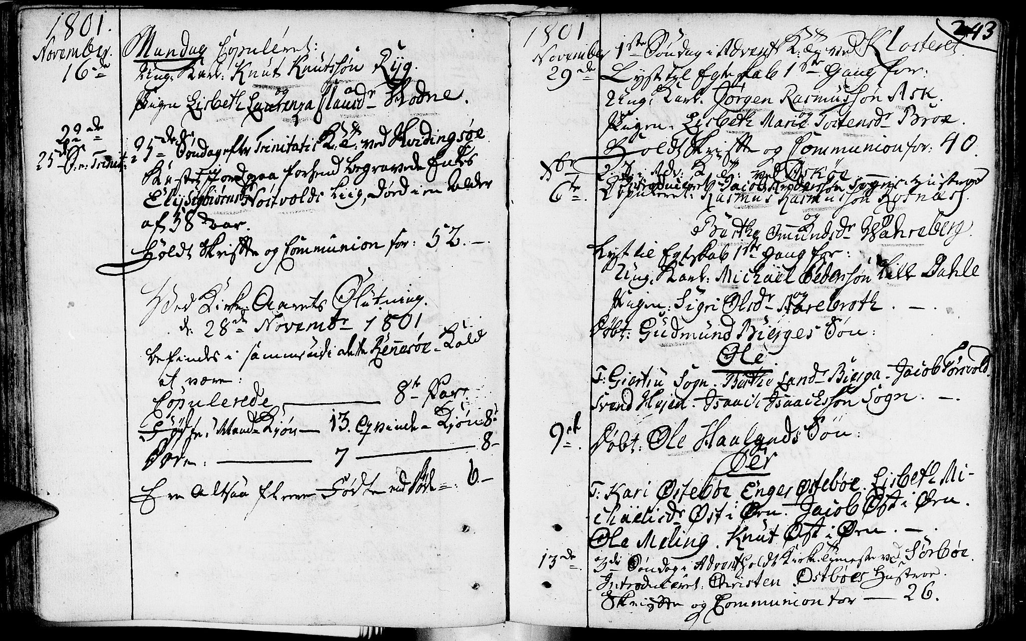 Rennesøy sokneprestkontor, SAST/A -101827/H/Ha/Haa/L0003: Parish register (official) no. A 3, 1772-1815, p. 243