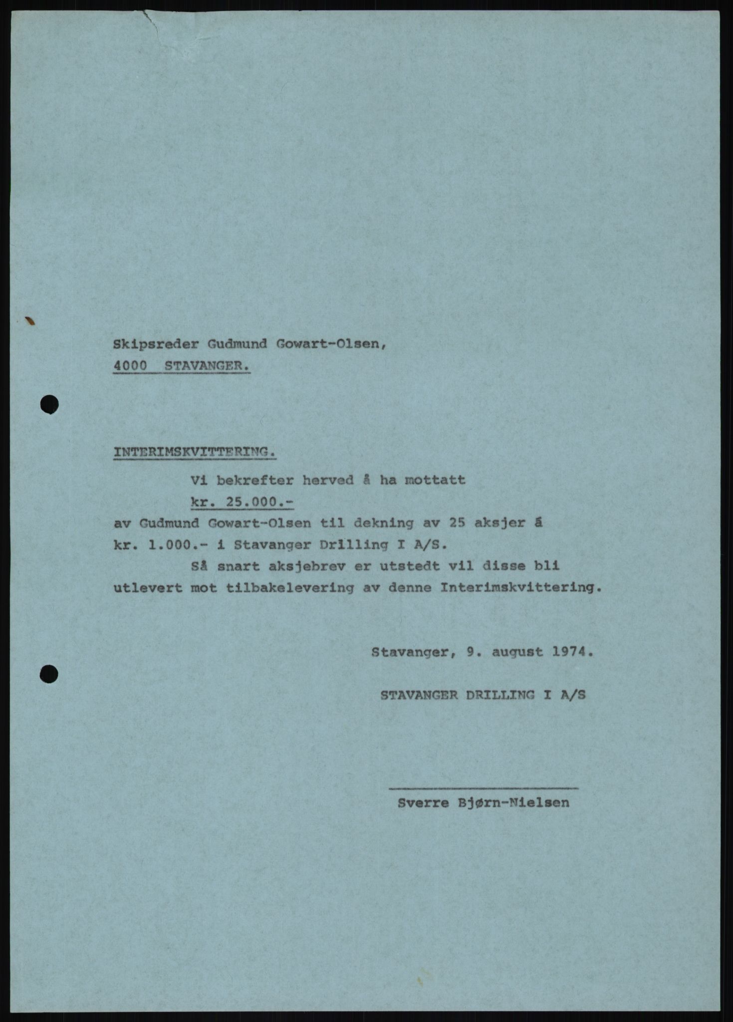 Pa 1503 - Stavanger Drilling AS, AV/SAST-A-101906/D/L0006: Korrespondanse og saksdokumenter, 1974-1984, p. 592