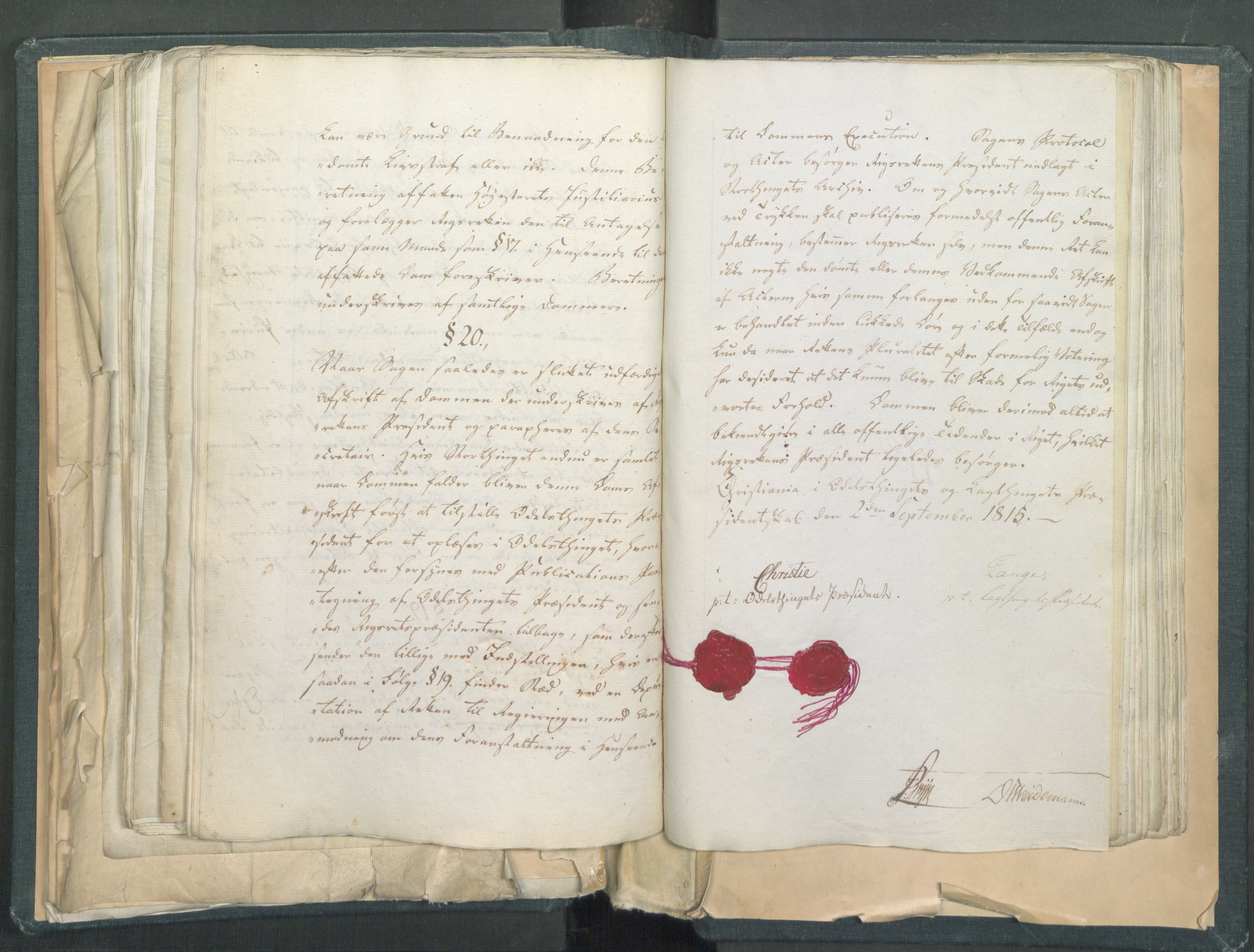 Statsrådssekretariatet, RA/S-1001/D/Dd/Dda/L0001: Lover etc. Tittelbladet "Love, Anordninger, Kundgjørelser, Plakater m.m.", 1814-1815, p. 168