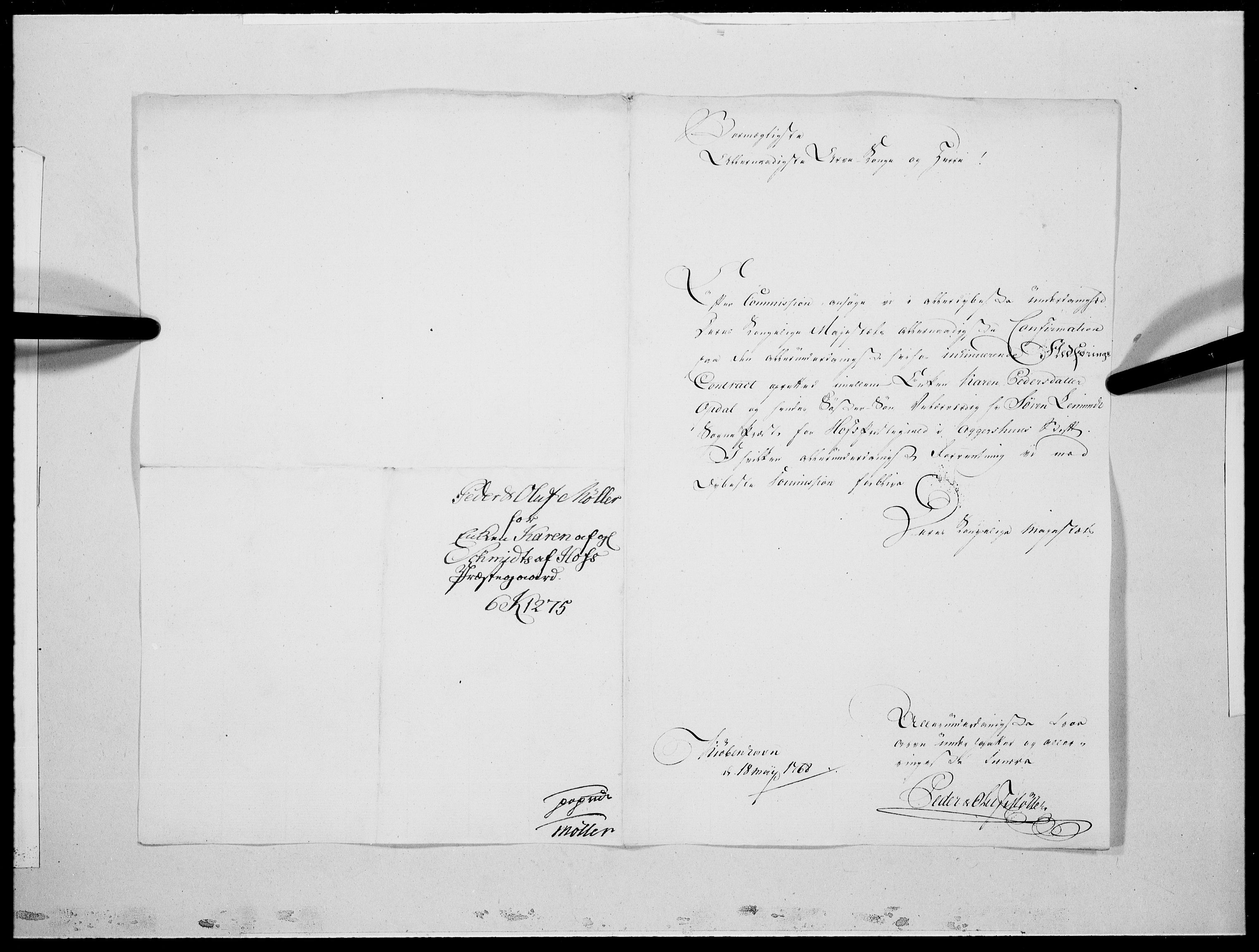 Danske Kanselli 1572-1799, AV/RA-EA-3023/F/Fc/Fcc/Fcca/L0198: Norske innlegg 1572-1799, 1768, p. 3