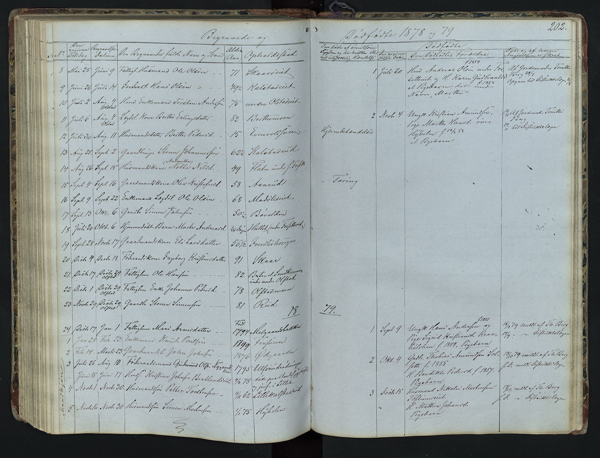 Vestre Gausdal prestekontor, SAH/PREST-094/H/Ha/Hab/L0001: Parish register (copy) no. 1, 1867-1895, p. 202