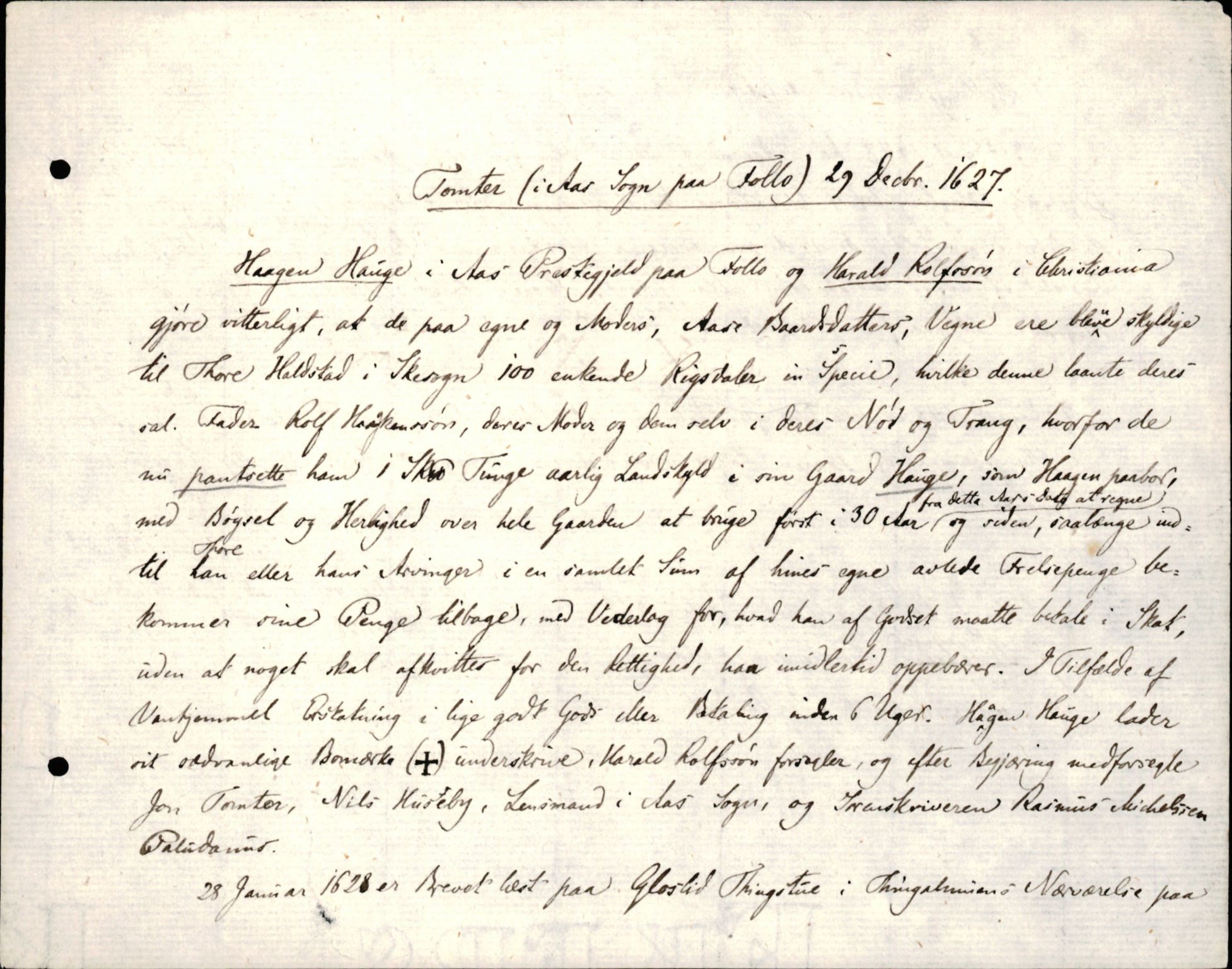 Riksarkivets diplomsamling, AV/RA-EA-5965/F35/F35d/L0003: Innlånte diplomer, seddelregister, 1621-1642, p. 193