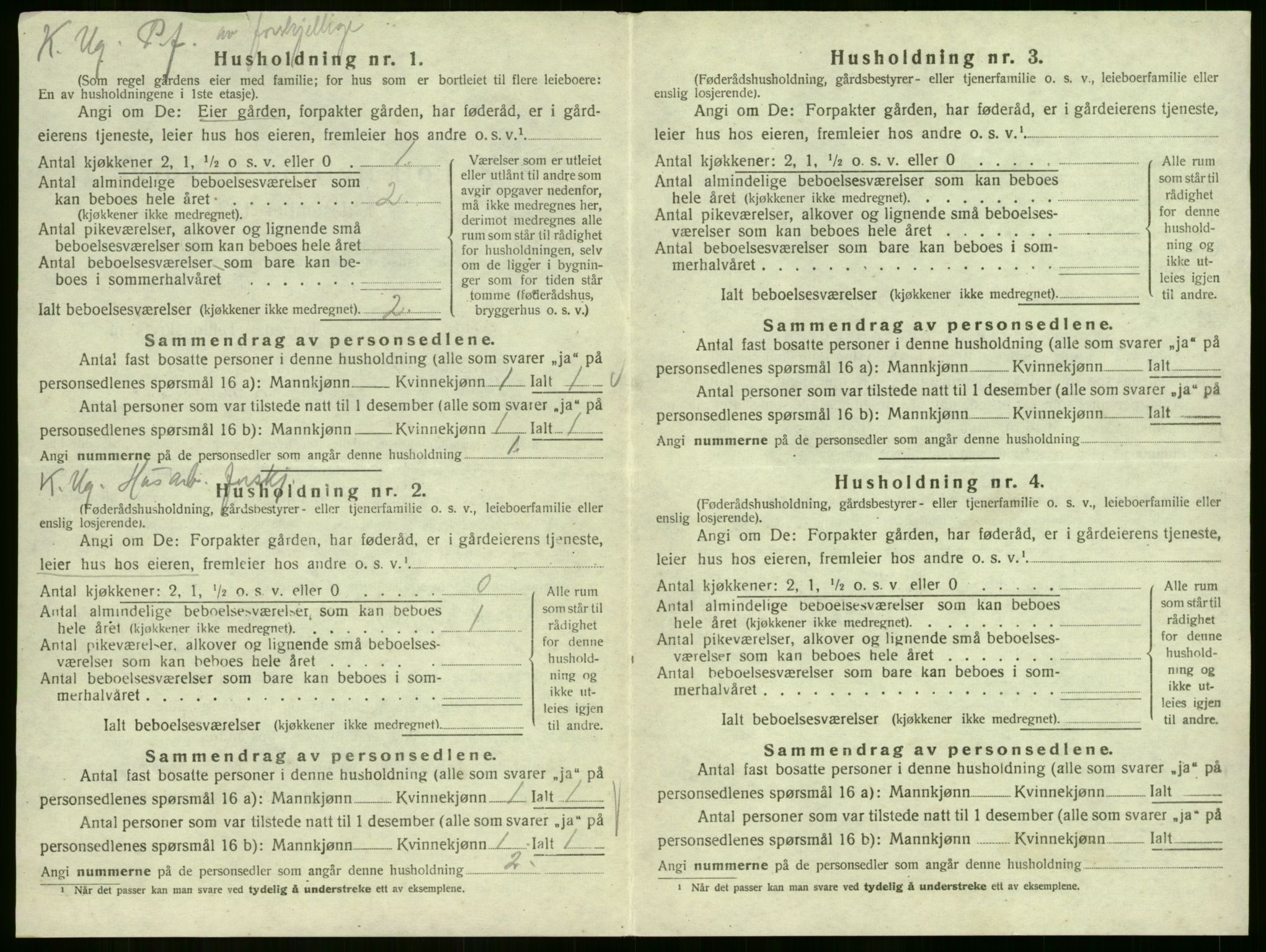 SAKO, 1920 census for Sem, 1920, p. 870