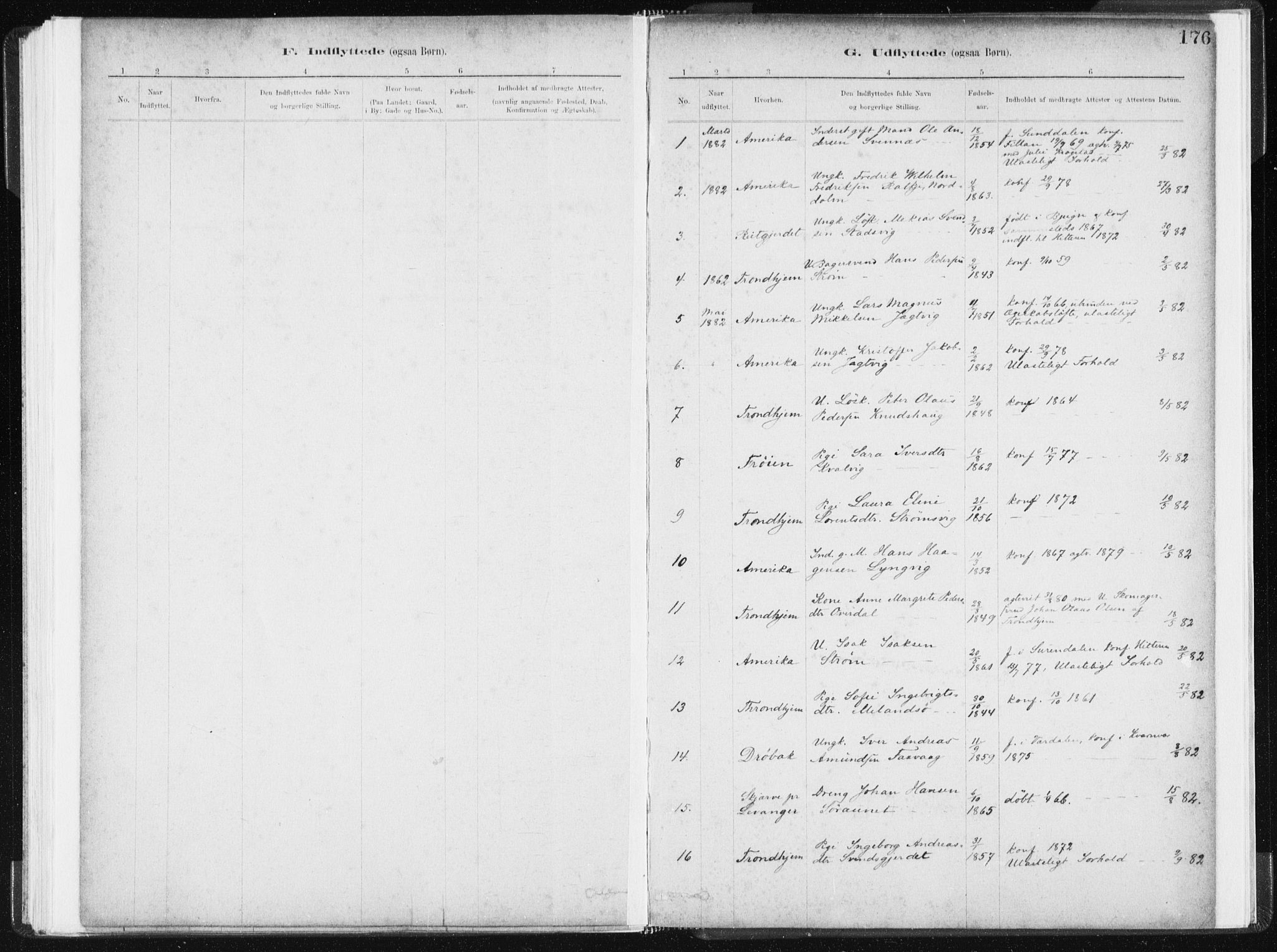 Ministerialprotokoller, klokkerbøker og fødselsregistre - Sør-Trøndelag, AV/SAT-A-1456/634/L0533: Parish register (official) no. 634A09, 1882-1901, p. 176