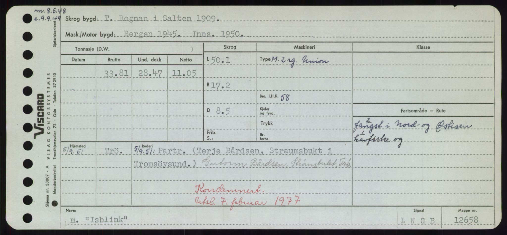 Sjøfartsdirektoratet med forløpere, Skipsmålingen, AV/RA-S-1627/H/Hd/L0018: Fartøy, I, p. 259