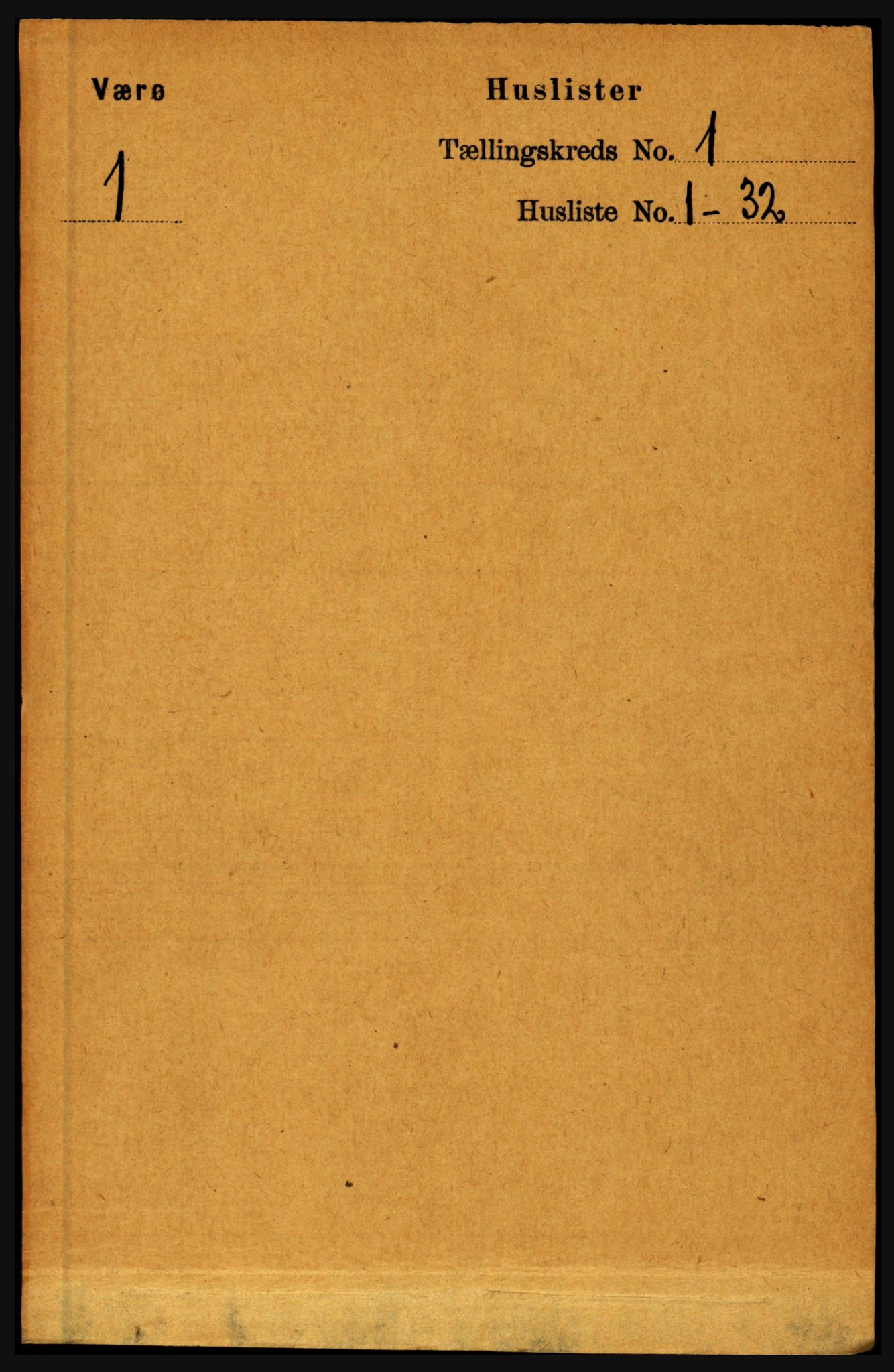 RA, 1891 census for 1857 Værøy, 1891, p. 13