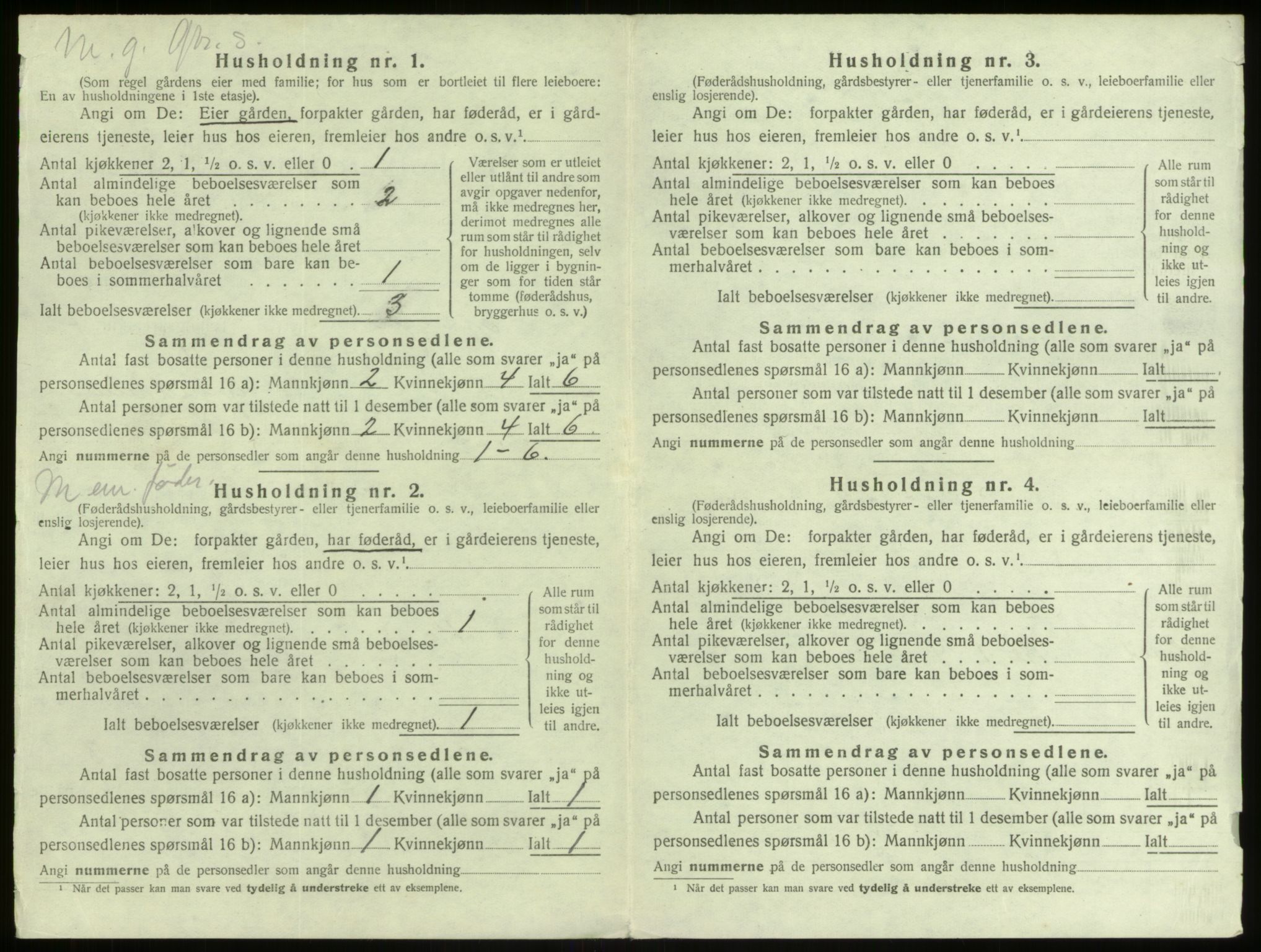 SAB, 1920 census for Manger, 1920, p. 519