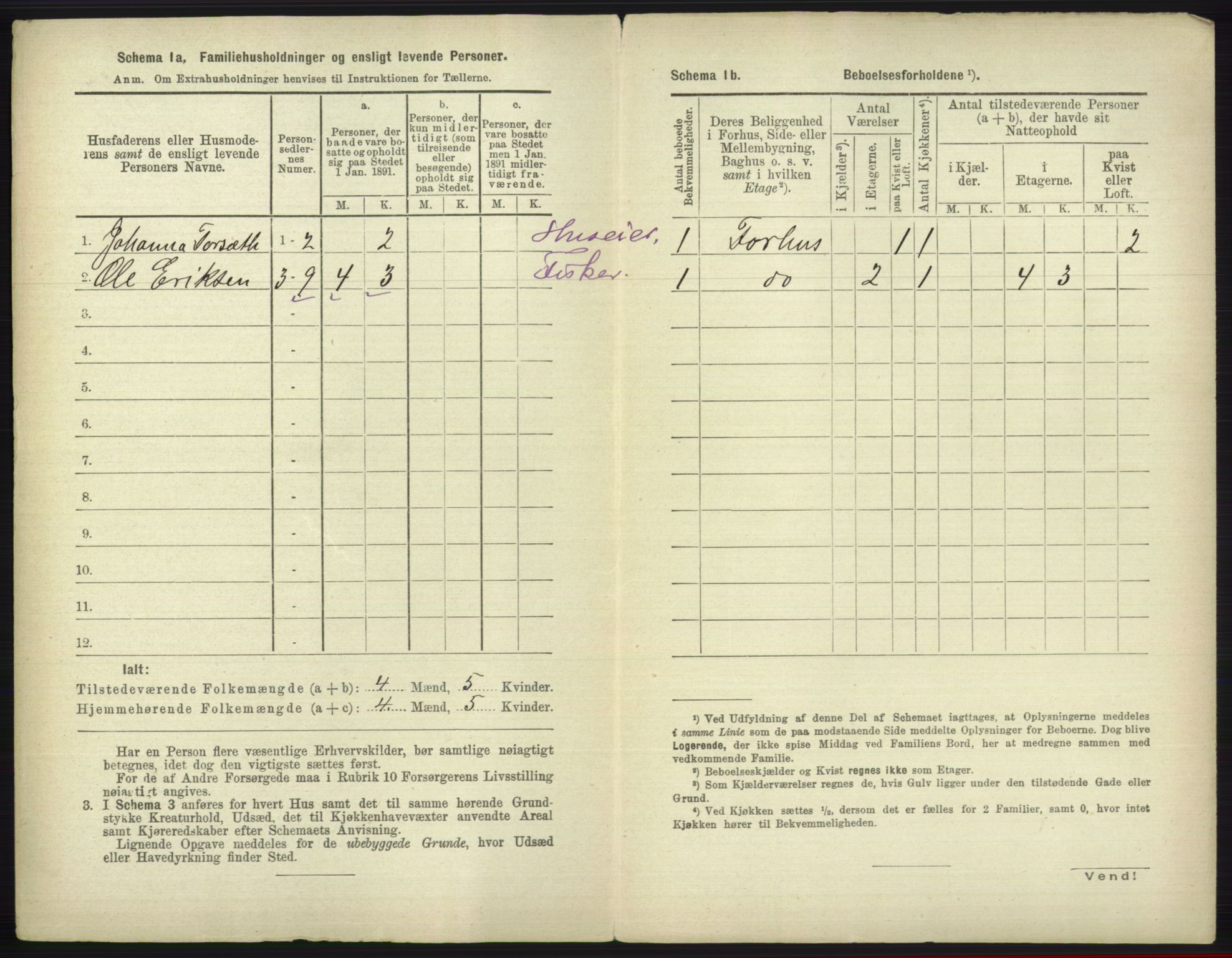 RA, 1891 census for 2002 Vardø, 1891, p. 1536