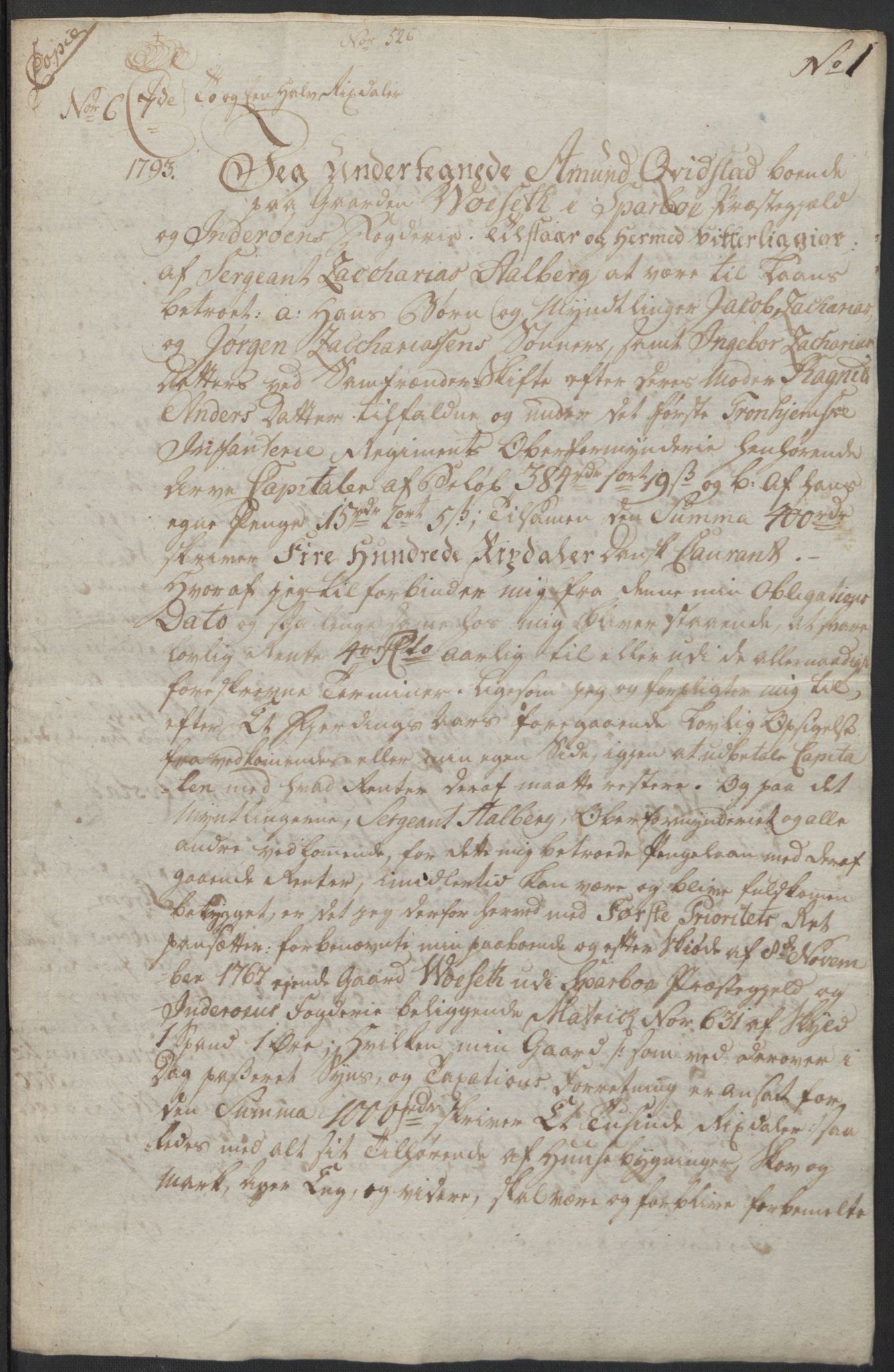 Forsvaret, Generalauditøren, AV/RA-RAFA-1772/F/Fj/Fjb/L0005: Skifter 1818 - 1823, 1818-1823, p. 253