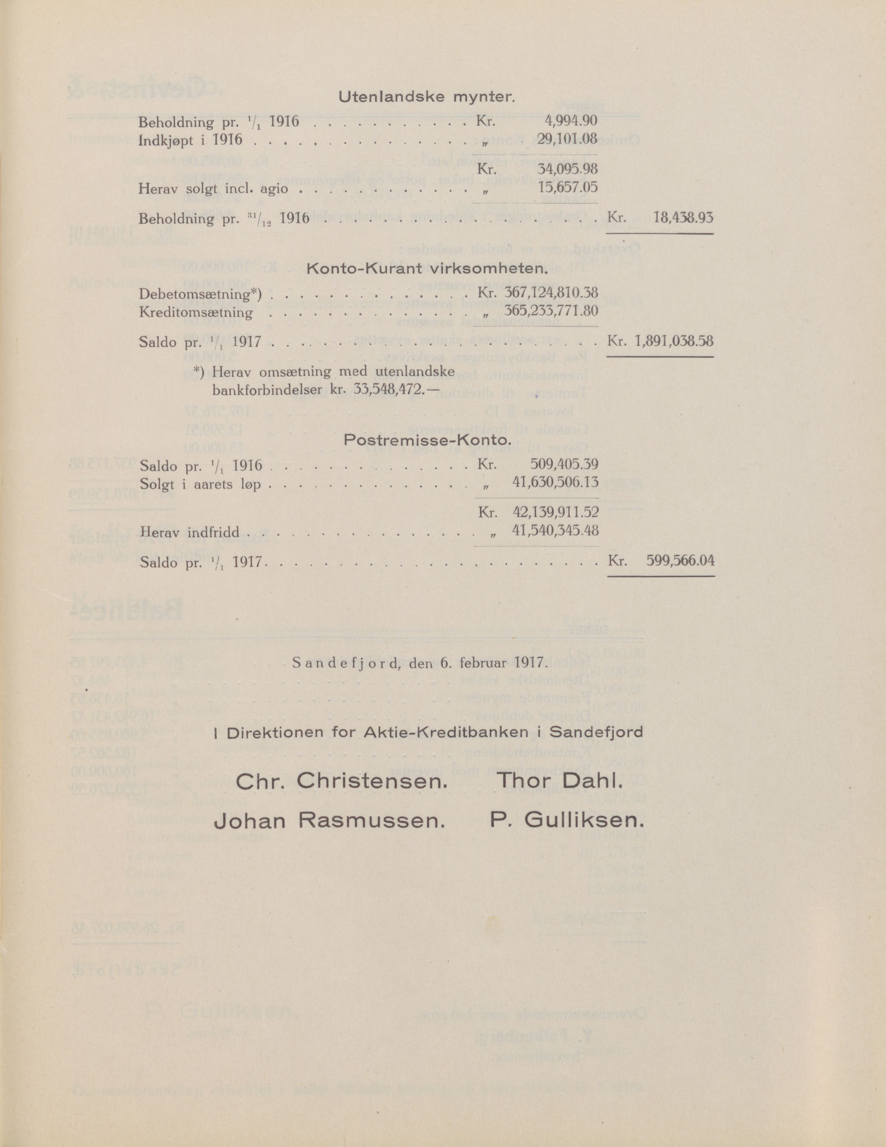 Privatbanken i Sandefjord AS, VEMU/ARS-A-1256/X/L0001: Årsberetninger, 1912-1929, p. 35