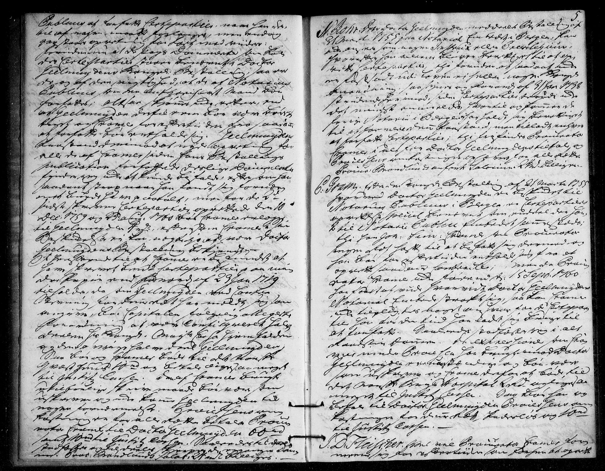 Overhoffretten 1667-1797, AV/RA-EA-2884/Ac/L0200: Voteringsprotokoll, 1763, p. 4b-5a