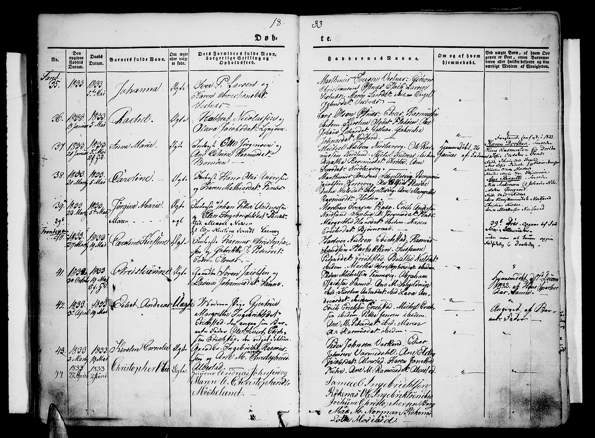 Trondenes sokneprestkontor, SATØ/S-1319/H/Ha/L0007kirke: Parish register (official) no. 7, 1827-1841