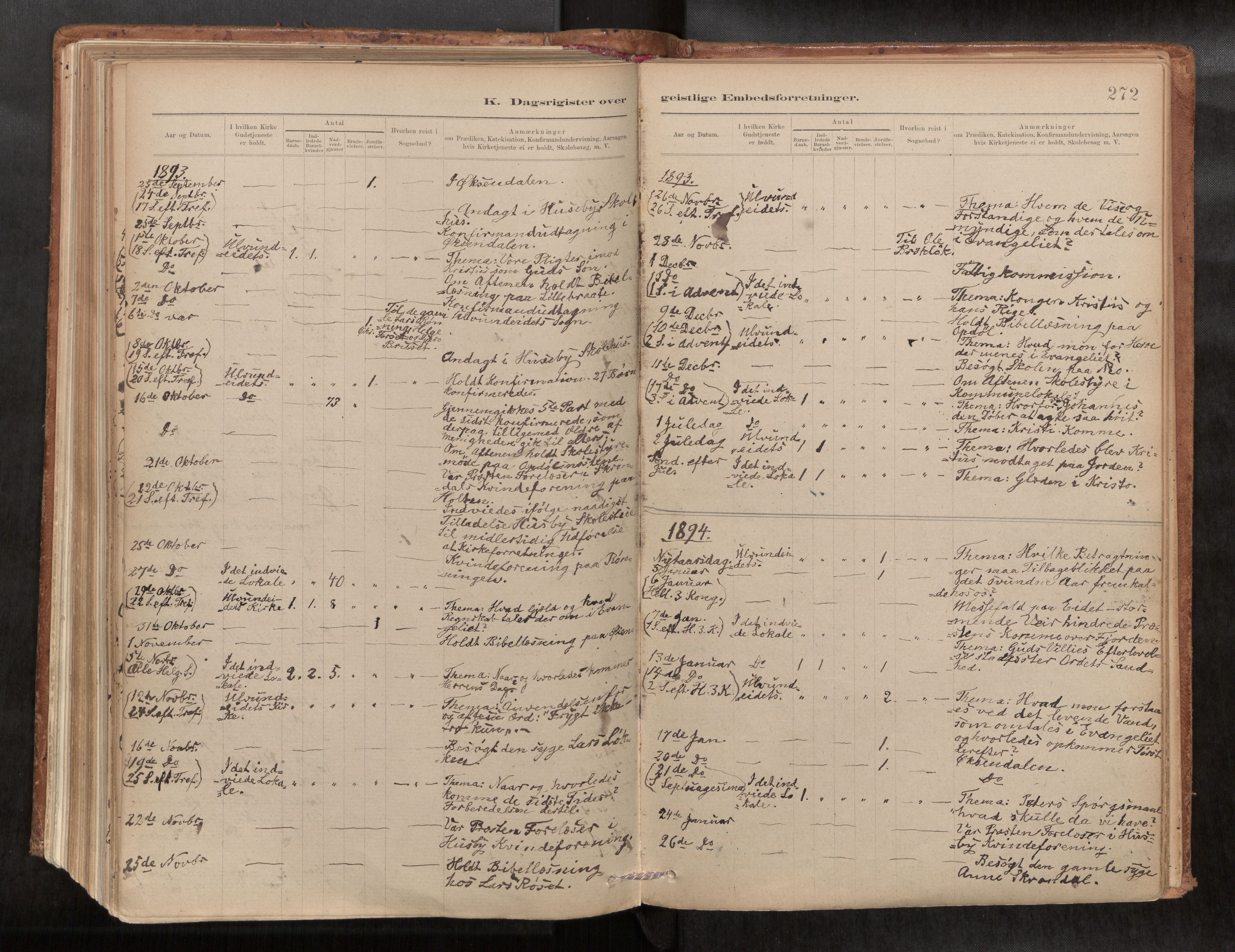 Ministerialprotokoller, klokkerbøker og fødselsregistre - Møre og Romsdal, AV/SAT-A-1454/588/L1006: Parish register (official) no. 588A03, 1886-1912, p. 272