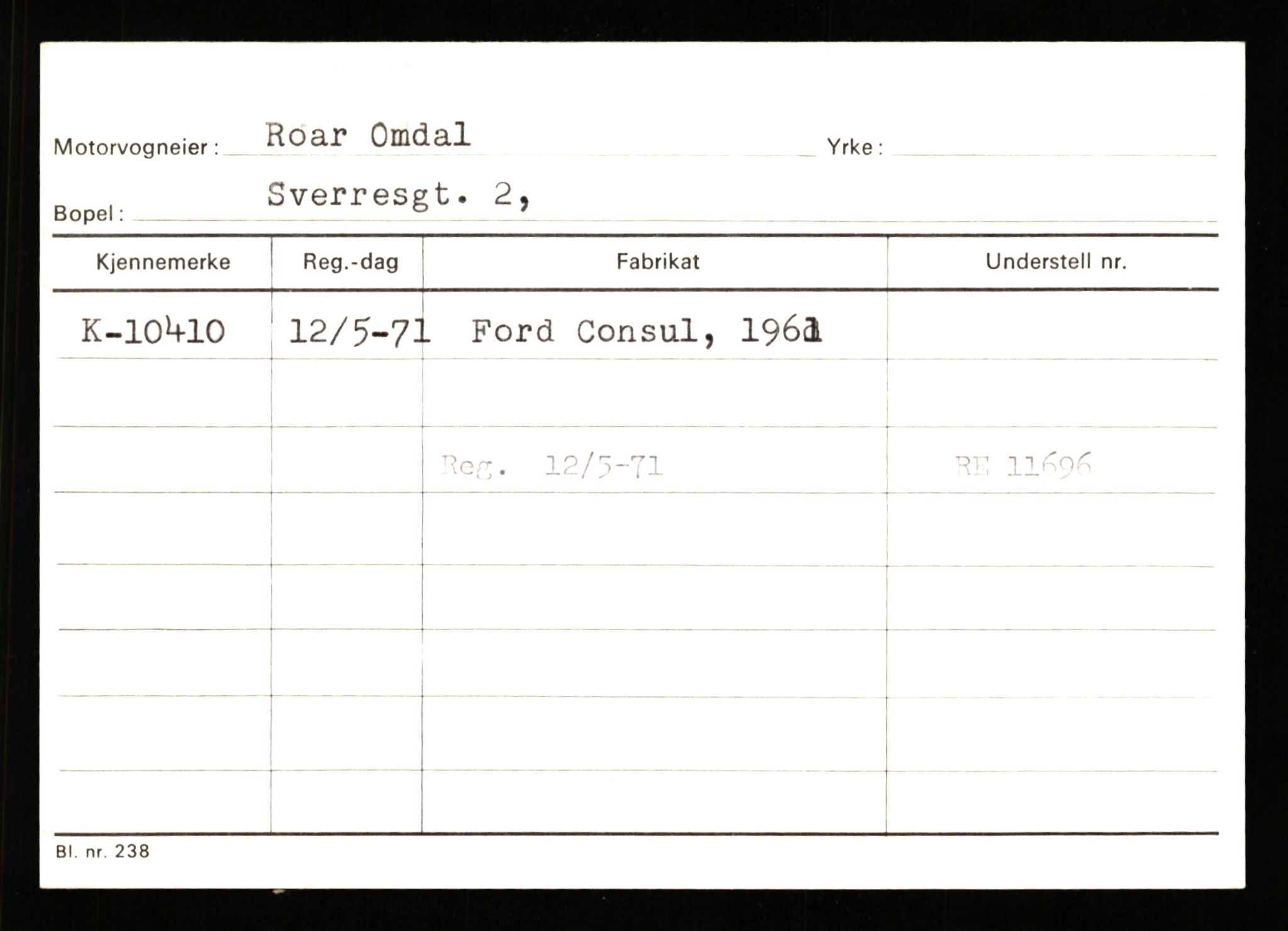 Stavanger trafikkstasjon, AV/SAST-A-101942/0/G/L0002: Registreringsnummer: 5791 - 10405, 1930-1971, p. 3260