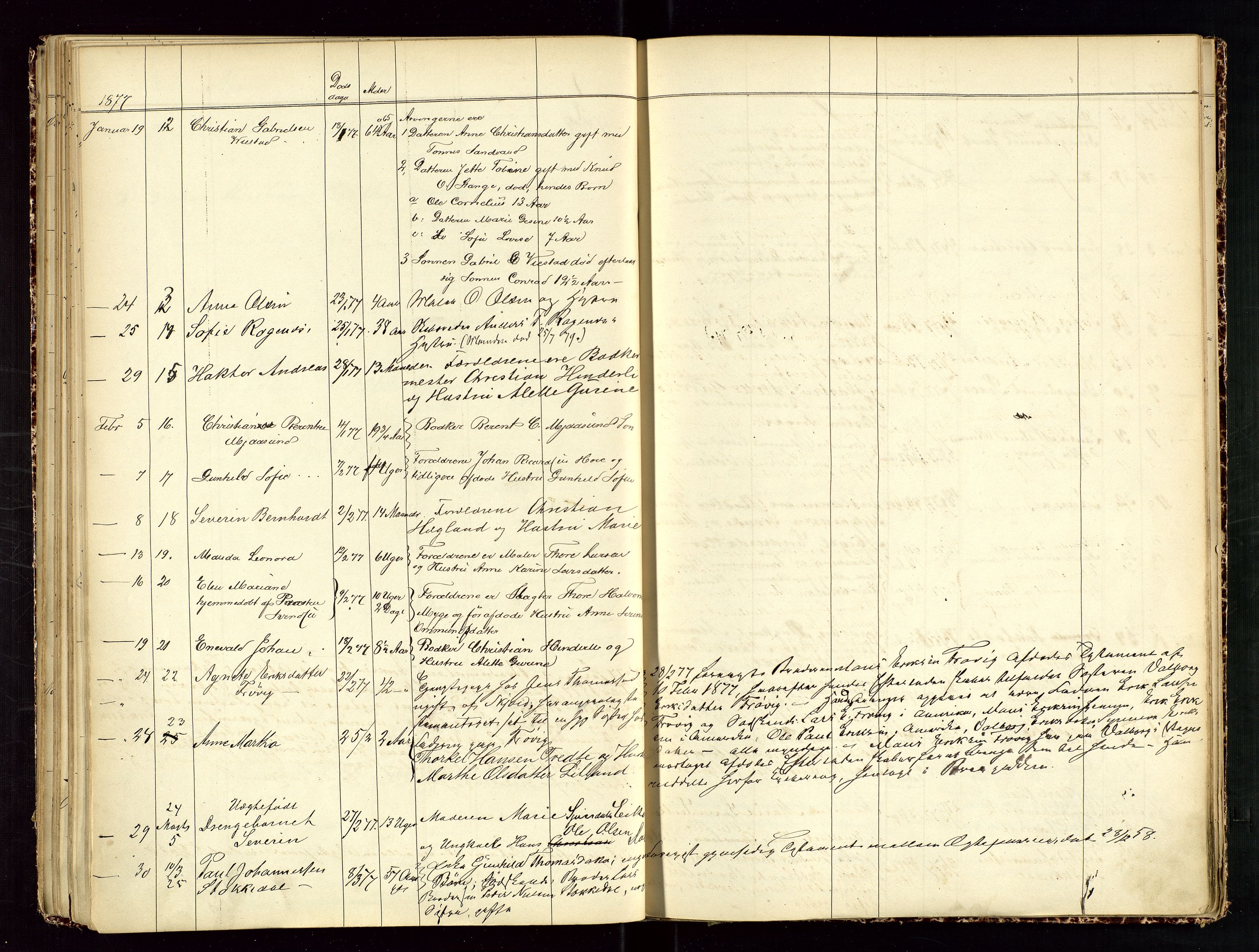 Haugesund tingrett, AV/SAST-A-101415/01/IV/IVJ/L0001: Dødsfallsprotokoll, 1867-1889