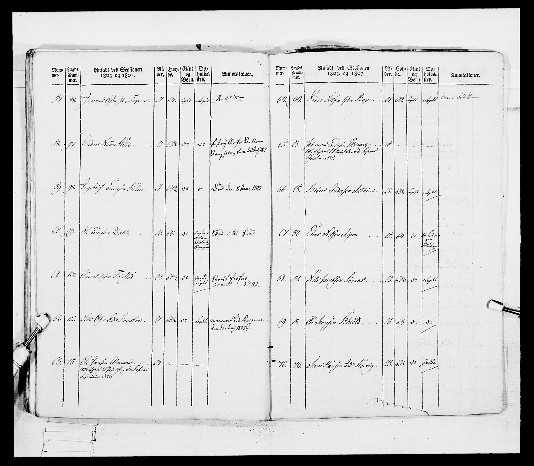 Generalitets- og kommissariatskollegiet, Det kongelige norske kommissariatskollegium, AV/RA-EA-5420/E/Eh/L0097: Bergenhusiske nasjonale infanteriregiment, 1803-1807, p. 366
