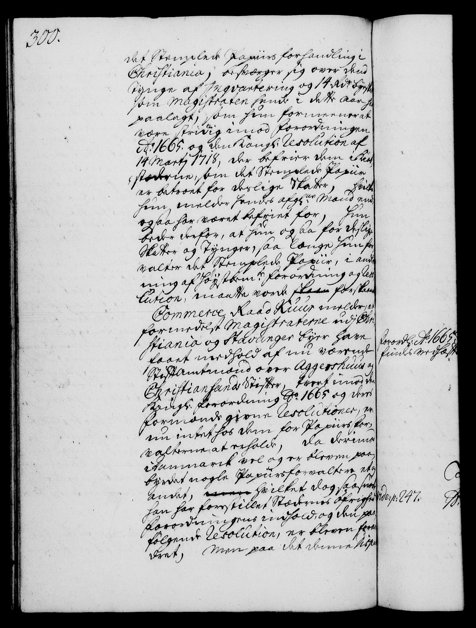 Rentekammeret, Kammerkanselliet, RA/EA-3111/G/Gh/Gha/L0016: Norsk ekstraktmemorialprotokoll (merket RK 53.61), 1734-1735, p. 300