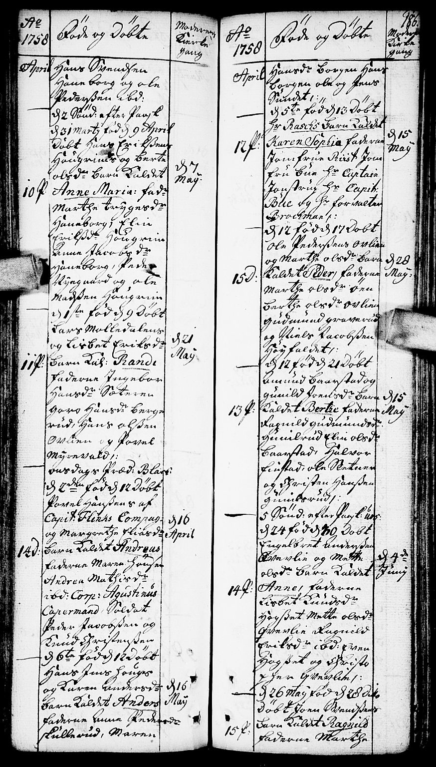 Aurskog prestekontor Kirkebøker, SAO/A-10304a/F/Fa/L0002: Parish register (official) no. I 2, 1735-1766, p. 186