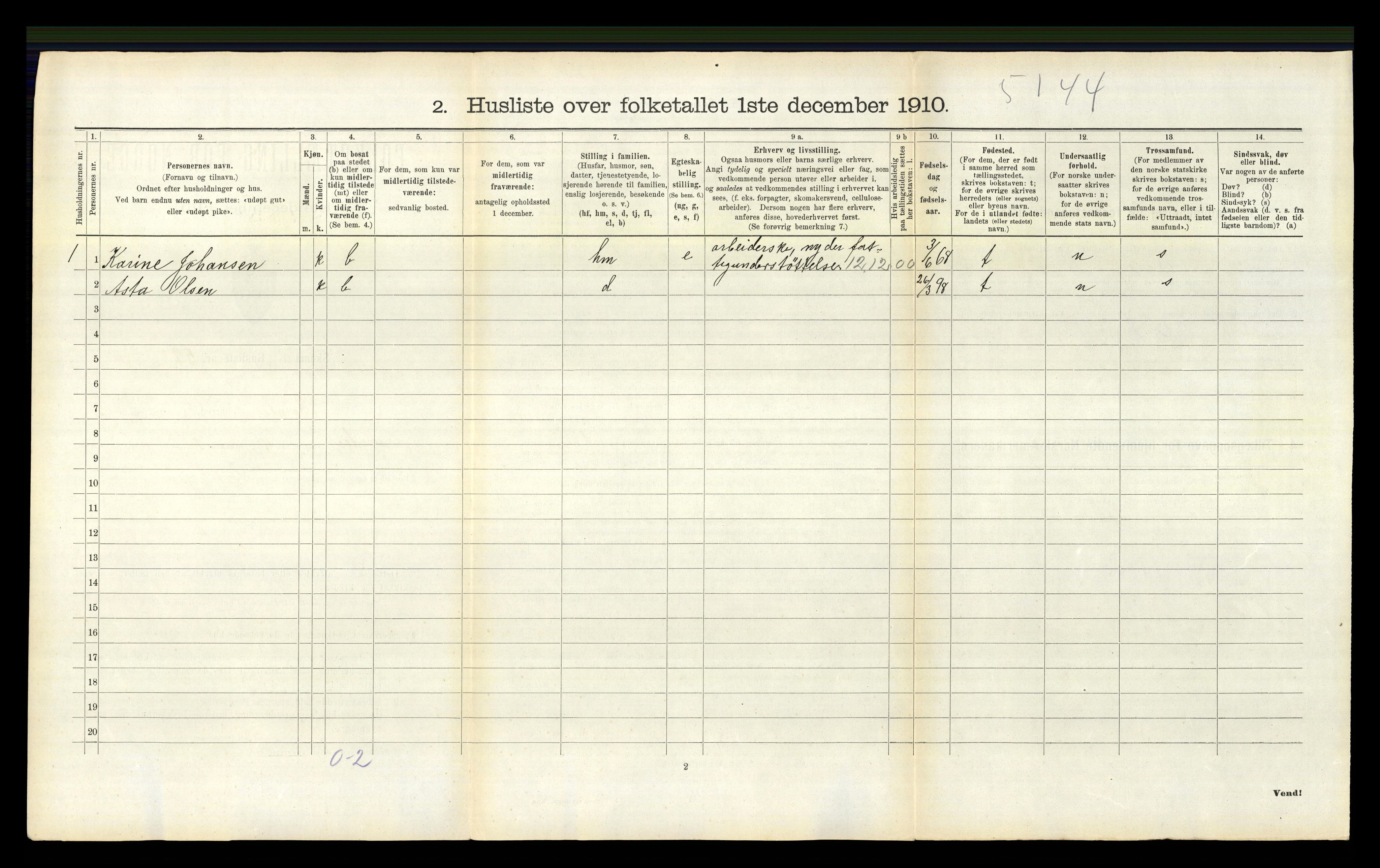 RA, 1910 census for Bamble, 1910, p. 475