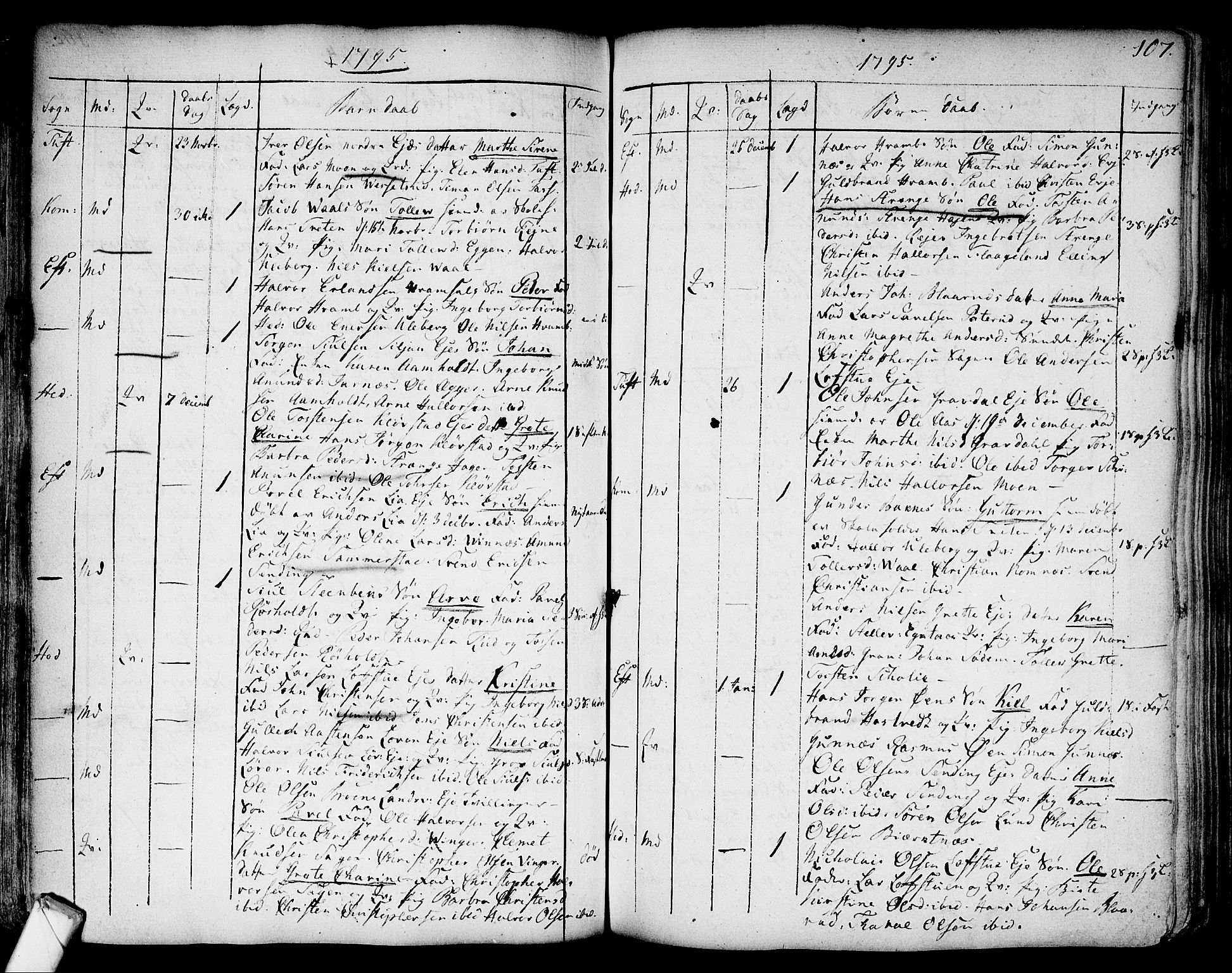 Sandsvær kirkebøker, SAKO/A-244/F/Fa/L0002a: Parish register (official) no. I 2, 1725-1809, p. 107