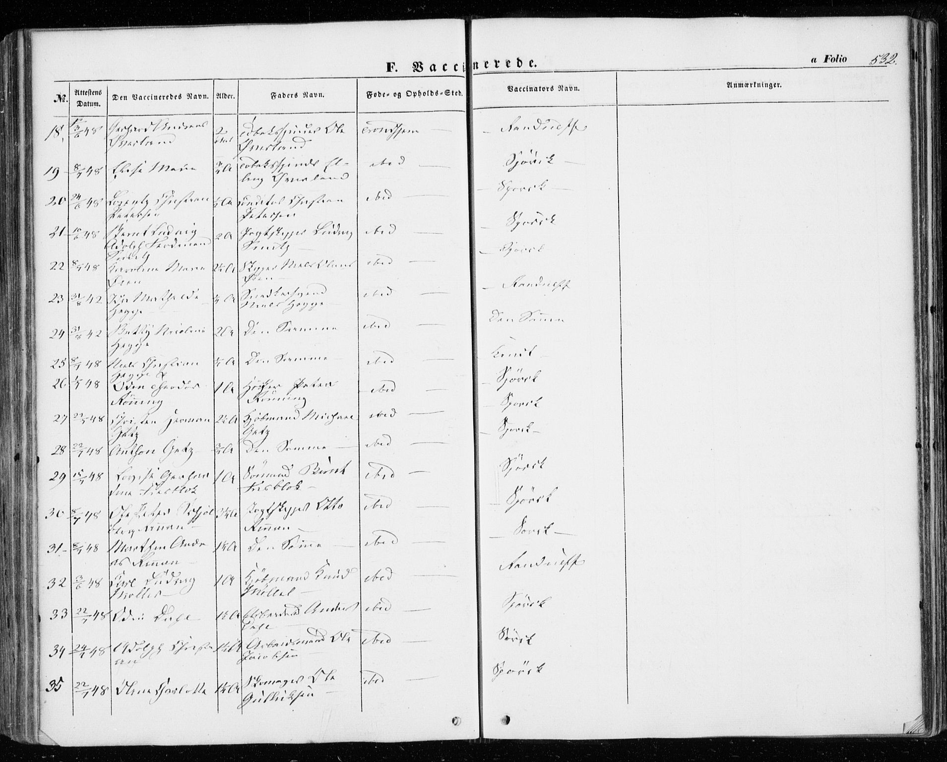 Ministerialprotokoller, klokkerbøker og fødselsregistre - Sør-Trøndelag, SAT/A-1456/601/L0051: Parish register (official) no. 601A19, 1848-1857, p. 532