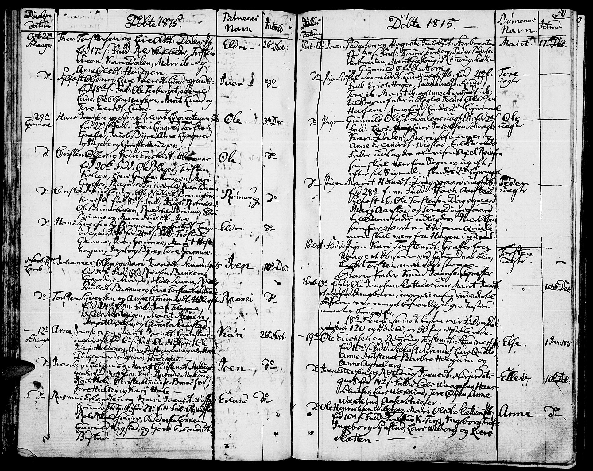 Lom prestekontor, AV/SAH-PREST-070/K/L0003: Parish register (official) no. 3, 1801-1825, p. 50