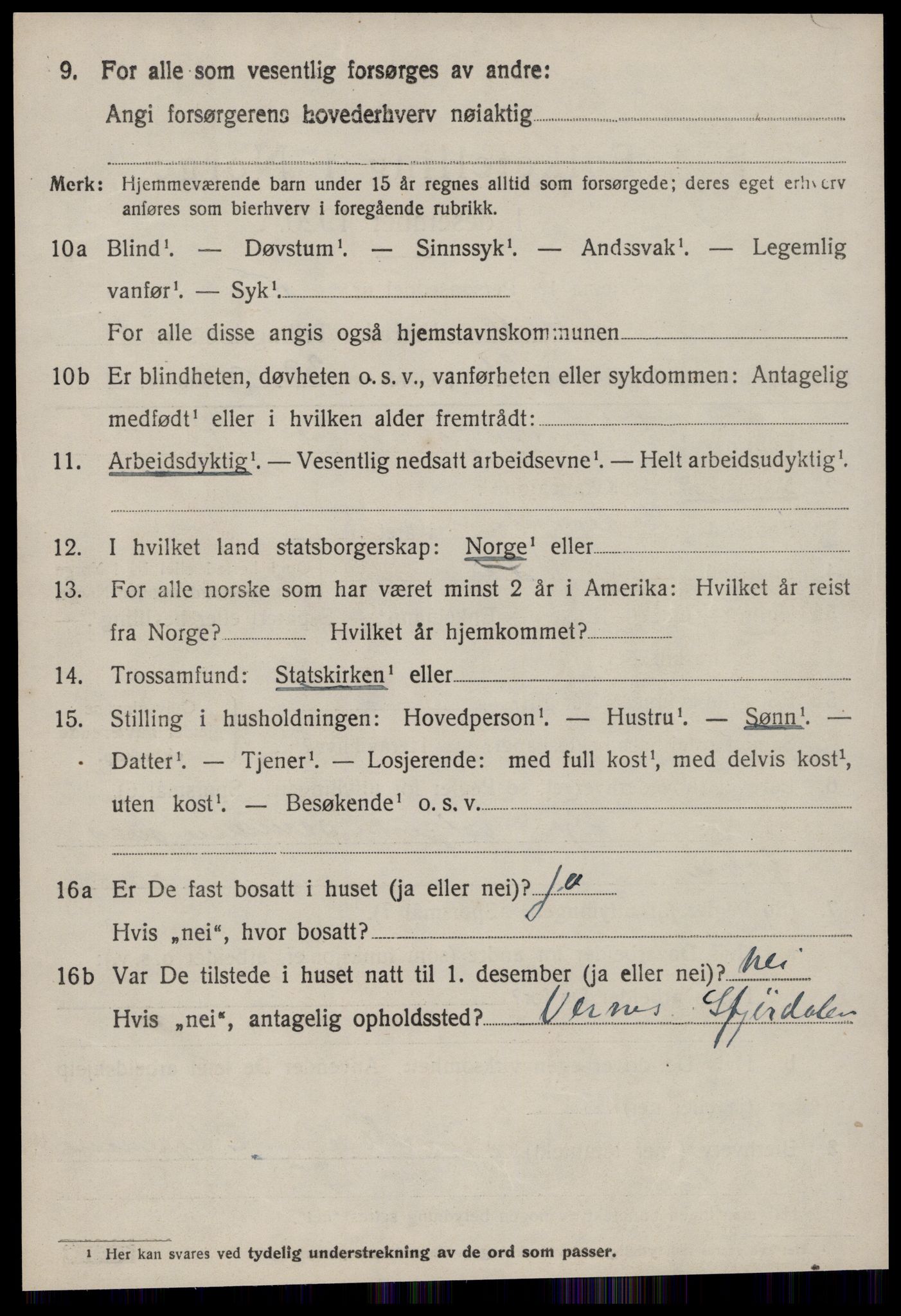 SAT, 1920 census for Aure, 1920, p. 4533