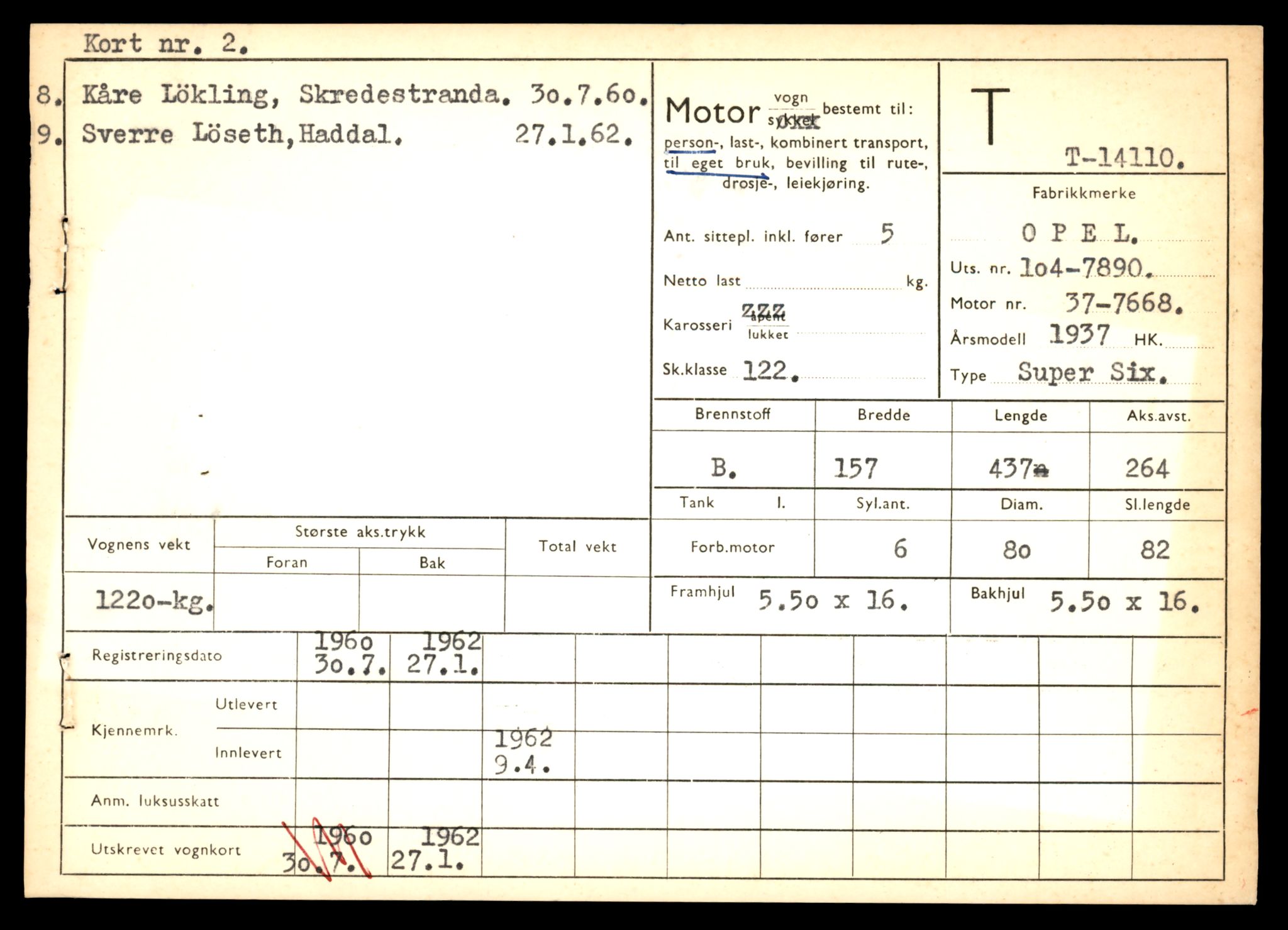 Møre og Romsdal vegkontor - Ålesund trafikkstasjon, AV/SAT-A-4099/F/Fe/L0043: Registreringskort for kjøretøy T 14080 - T 14204, 1927-1998, p. 799