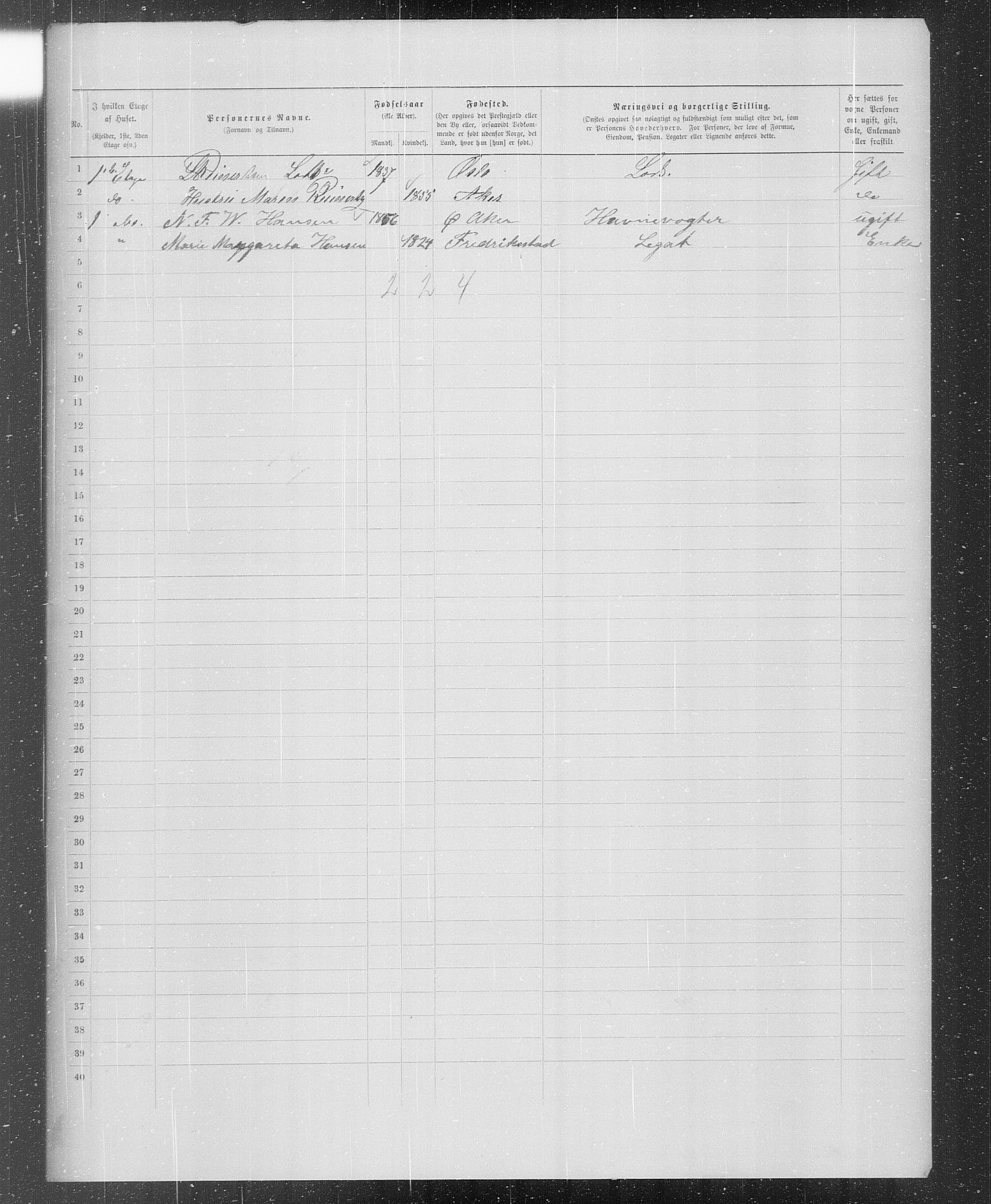 OBA, Municipal Census 1899 for Kristiania, 1899, p. 775