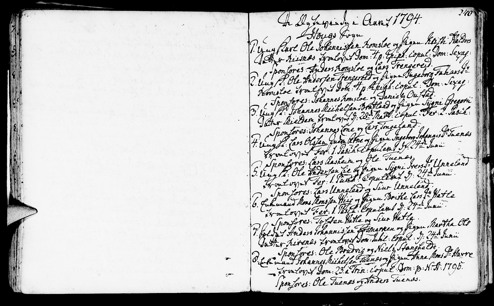 Haus sokneprestembete, SAB/A-75601/H/Haa: Parish register (official) no. A 10, 1782-1796, p. 240