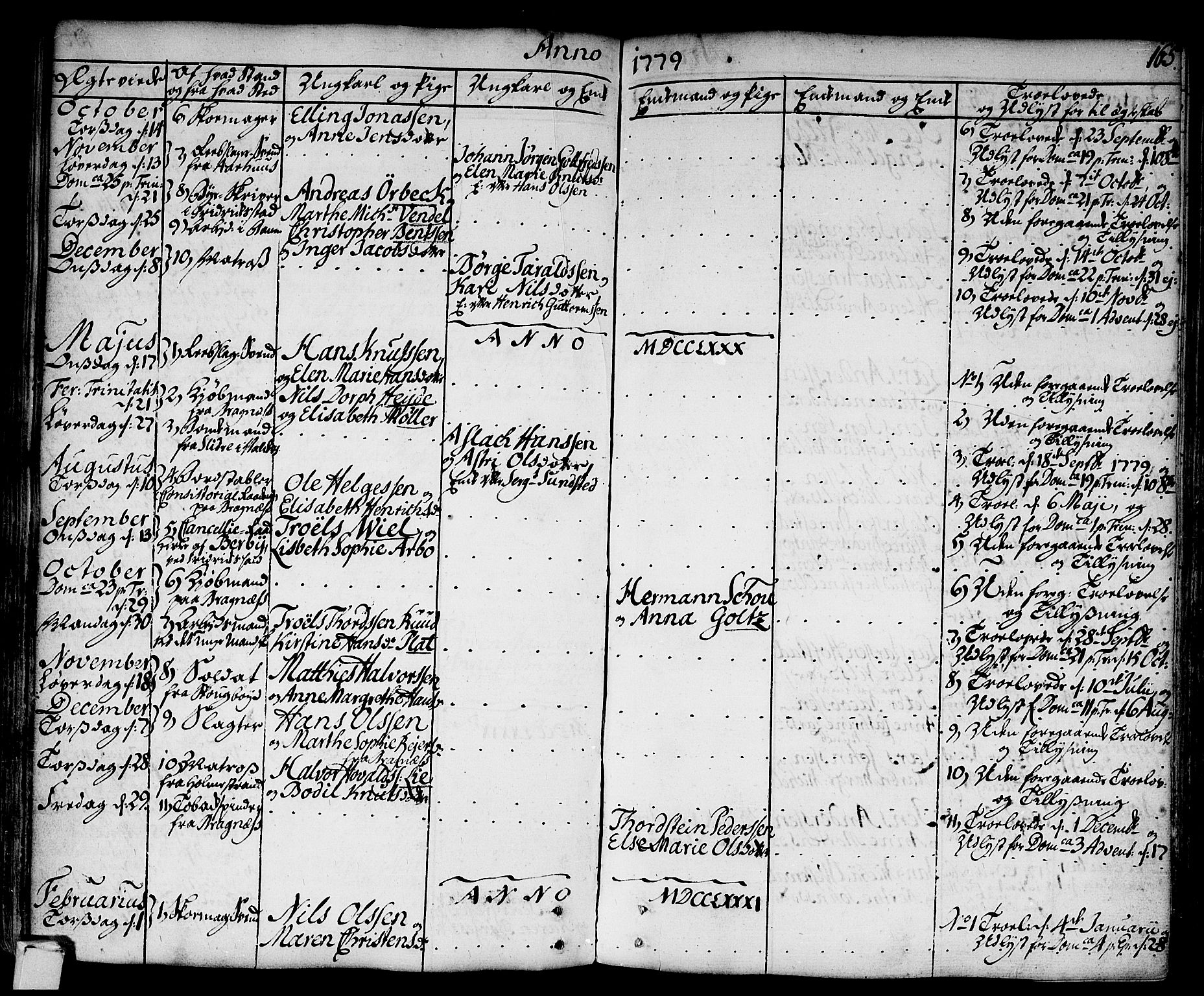 Strømsø kirkebøker, AV/SAKO-A-246/F/Fa/L0009: Parish register (official) no. I 9, 1752-1791, p. 165